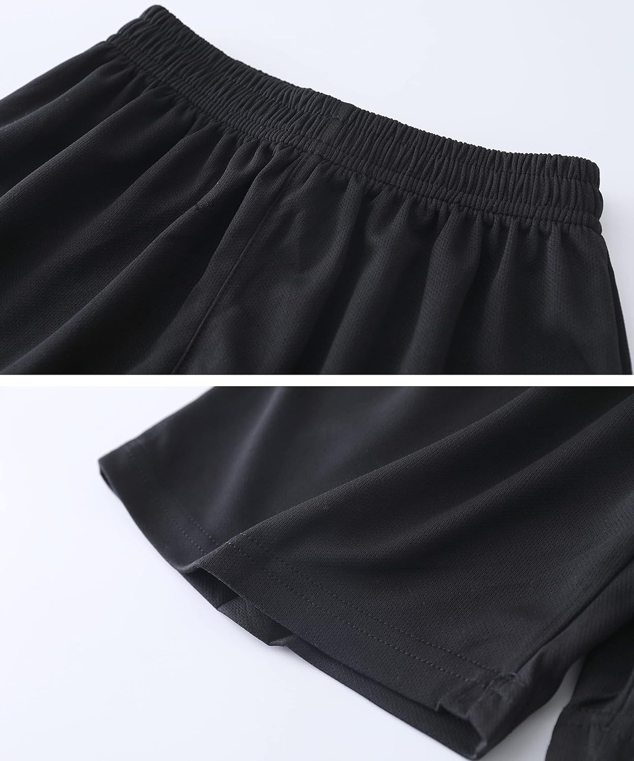 Hiheart Boys Quick Dry Short Sleeve T-Shirt and Mesh Shorts Soccer Set - Image 5