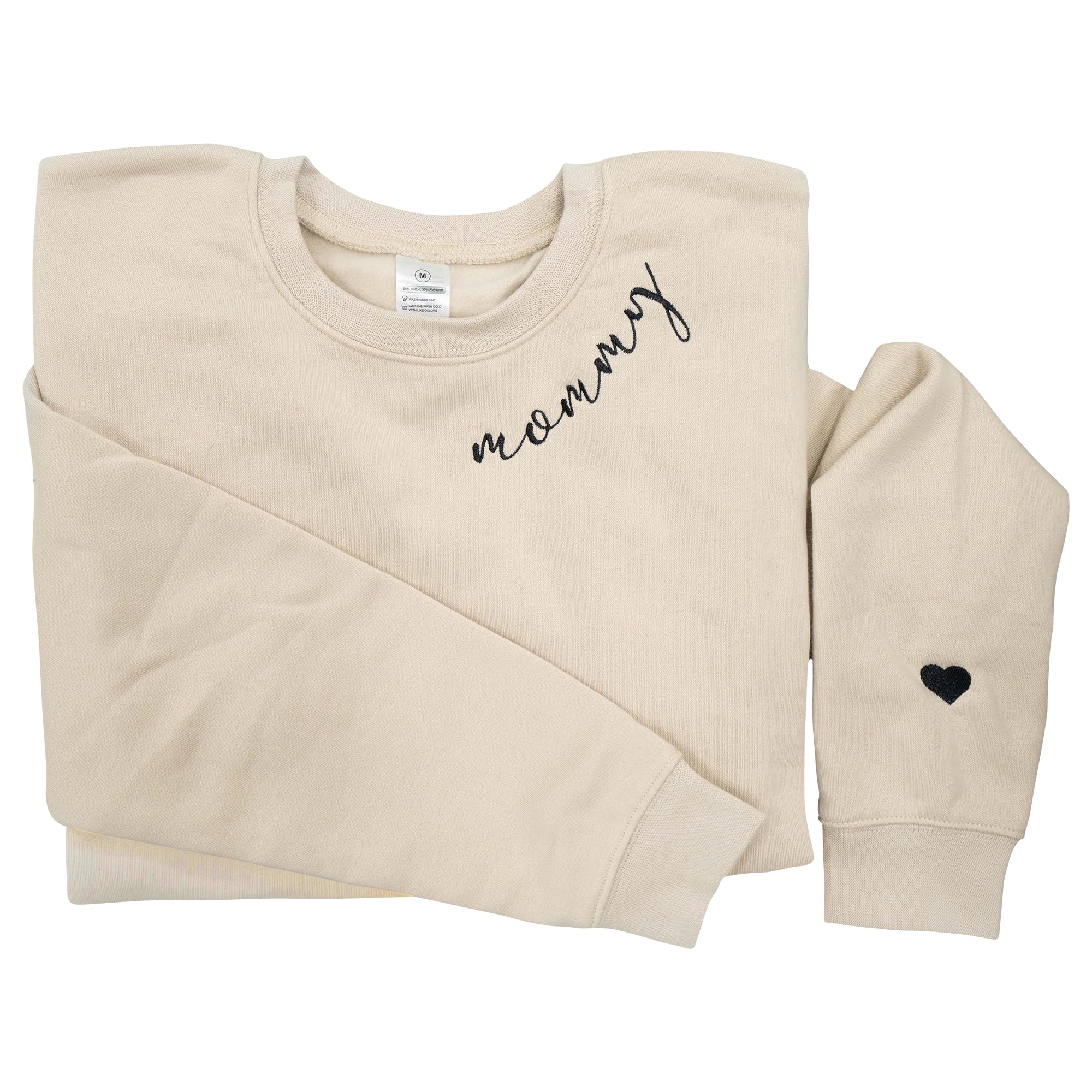 Nani - Mama Mom Grandma Embroidered Crewneck Sweatshirt - Gifts For Dog Mom Grandma Mimi Nana Gigi Mother's Day Christmas