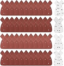 40 Pieces Mouse Sanding Sheets, Triangular Sander for Black and Decker, 40/60/80/120 Grit Sanders for Sander, Triangular Sander for Black and Decker Detail Palm Sander
