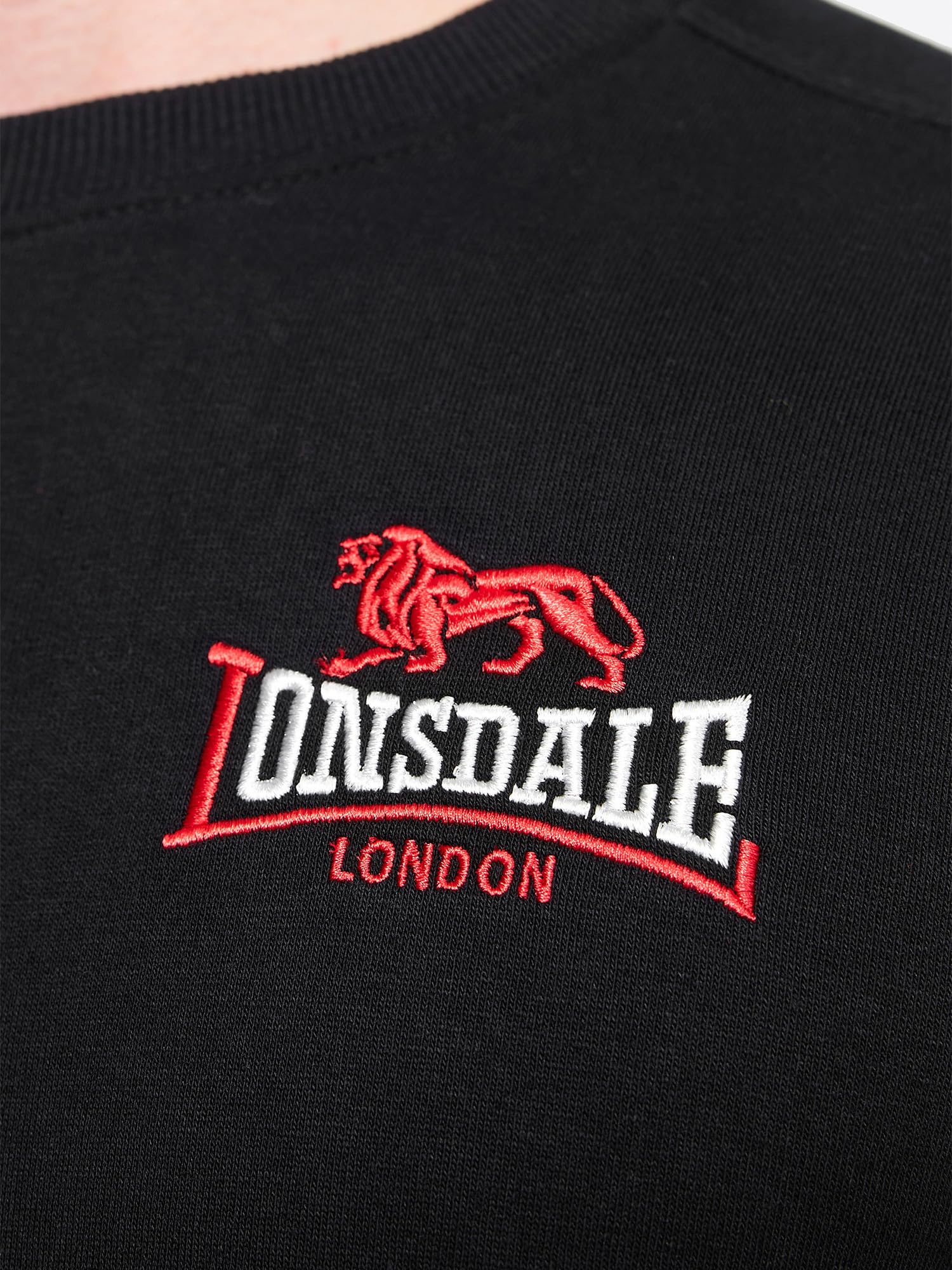 Lonsdale Lympstone Felpa Uomo Girocollo Slim Fit Uomo (Pacco da 1)