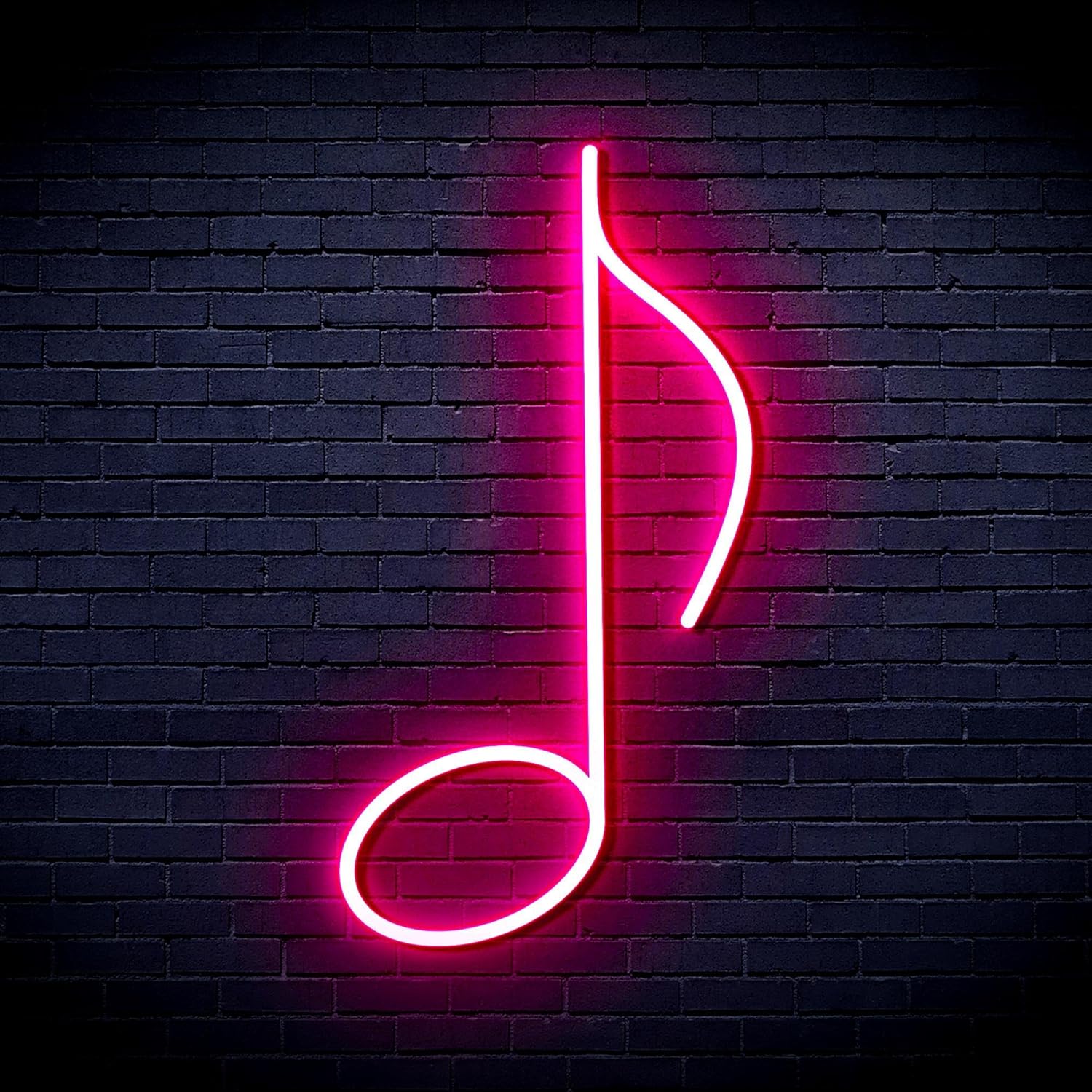 ADVPRO Musical Note Flex Silicone LED Neon Sign - Pink - st16s43-fnu0074-k