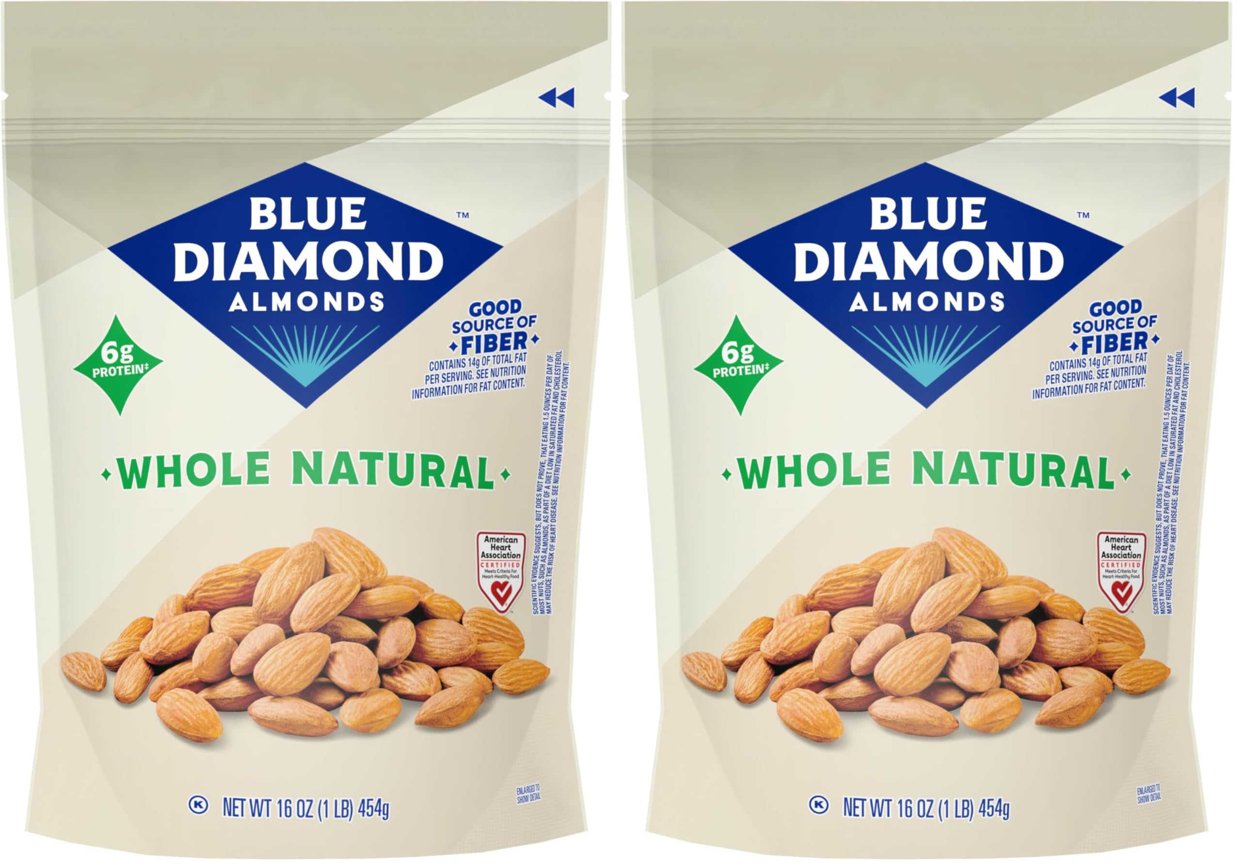 Amazon.com: Blue Diamond Almonds, Raw Whole Natural, 16 Ounce 