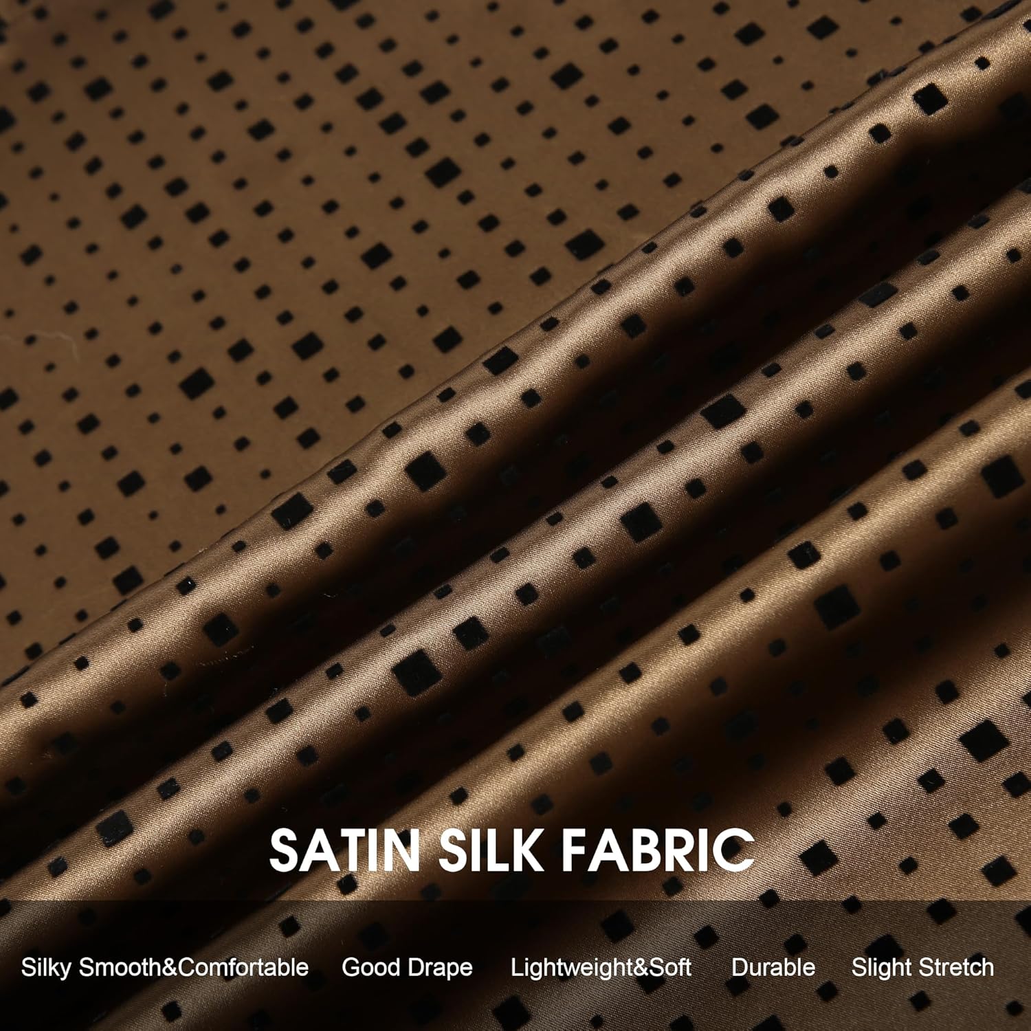 Damipow Men's Silk Satin Dress Shirts Long Sleeve Casual Button Down Shirt Party Prom Wedding Shirt - Image 6