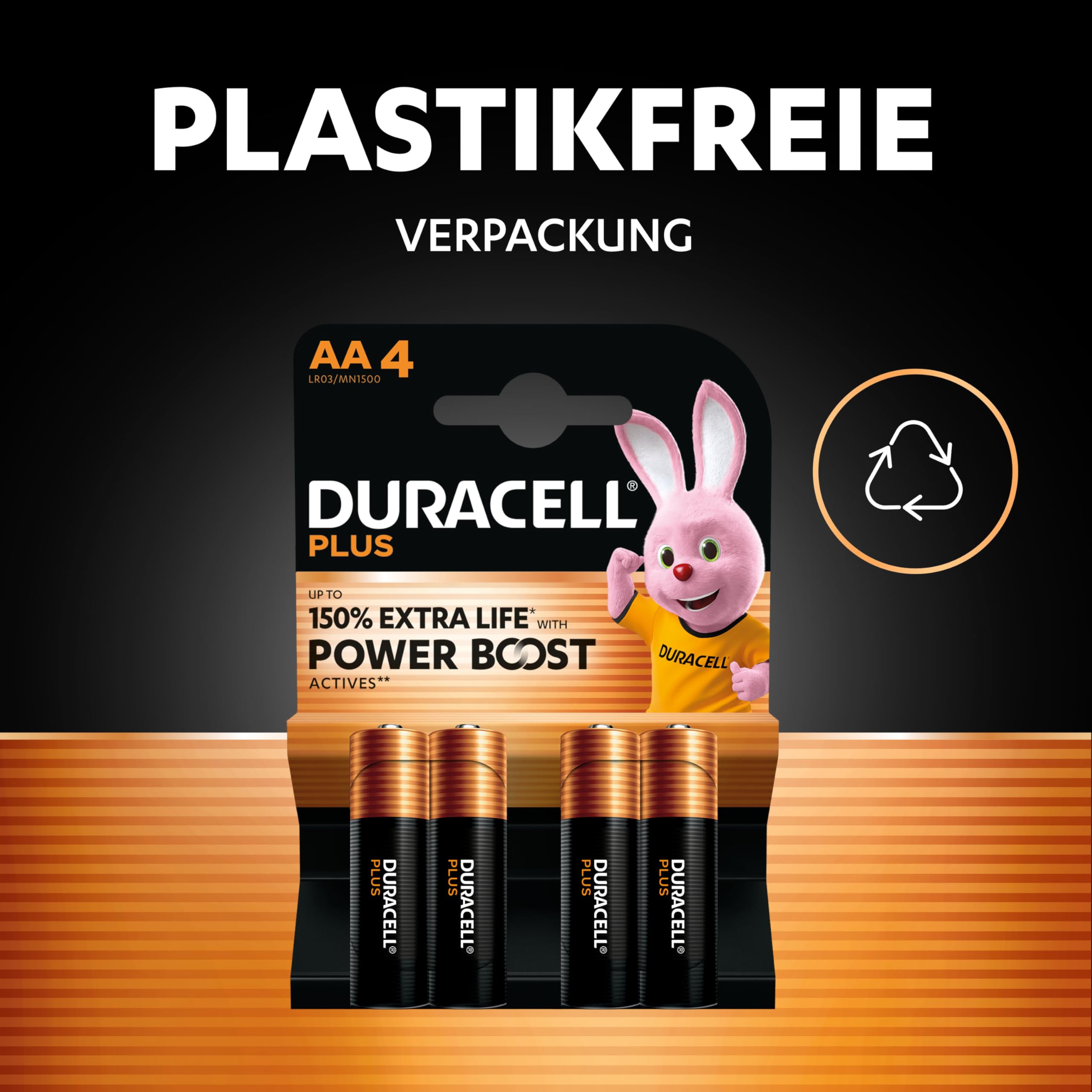 Duracell Plus Batterien AA & AAA, Kombipackung mit 72 Stück, langlebige Power, AA & AAA Batterie für Haushalt und Büro