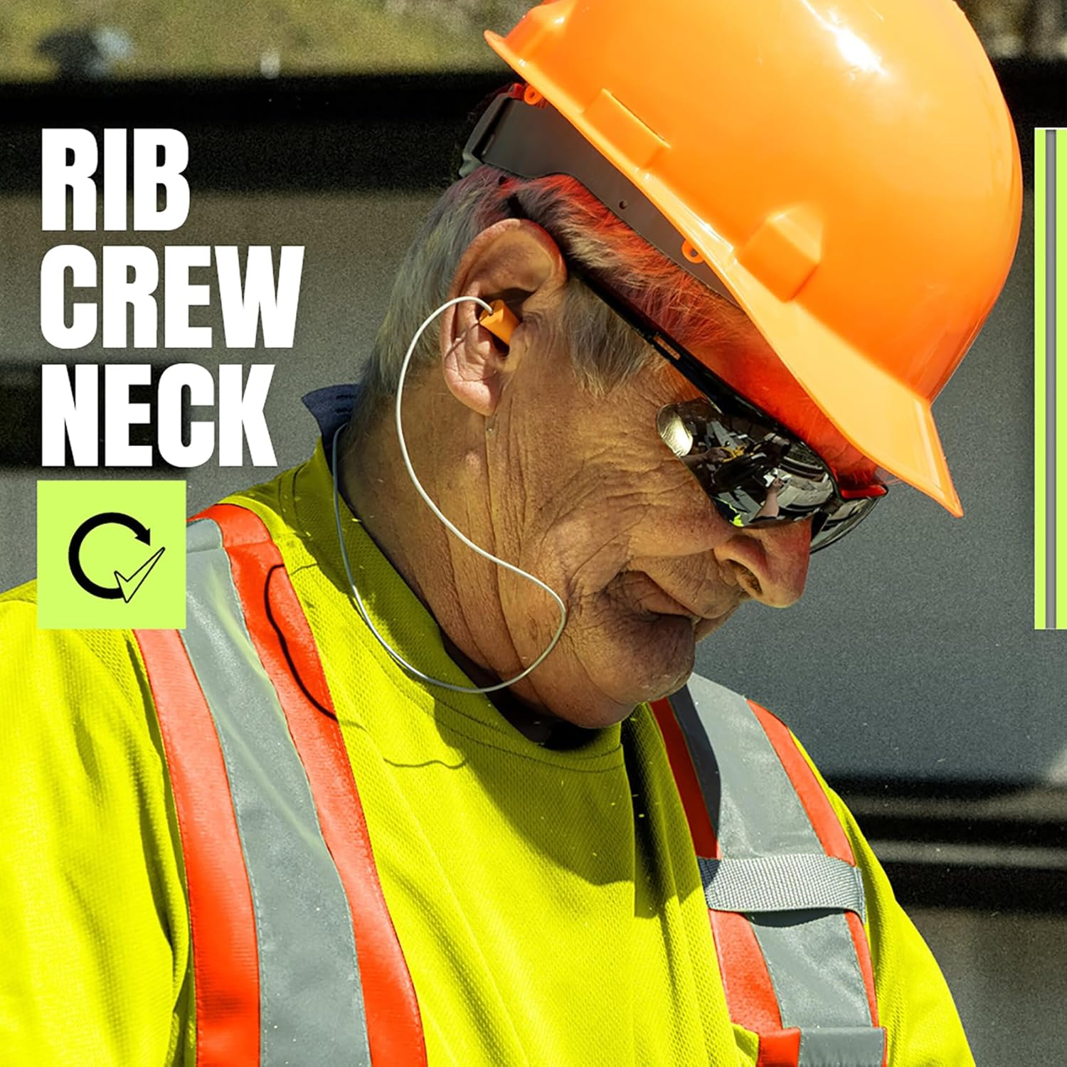 Pioneer High Visibility, Lightweight, Breathable Birdseye Short Sleeved Crew Neck Safety Shirt with Chest Pocket, Hook and Loop Closure, Reflective Tape, Yellow/Green, Unisex, 2XL, V1051160U-2XL