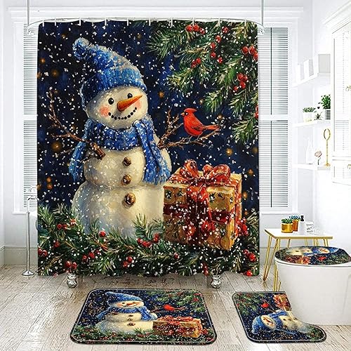 Vista 10 de Bonito juego de cortinas de ducha para decoración de baño, cortinas de calabaza para gatos de 72 x 72 pulgadas con tapete de baño absorbente, Gato