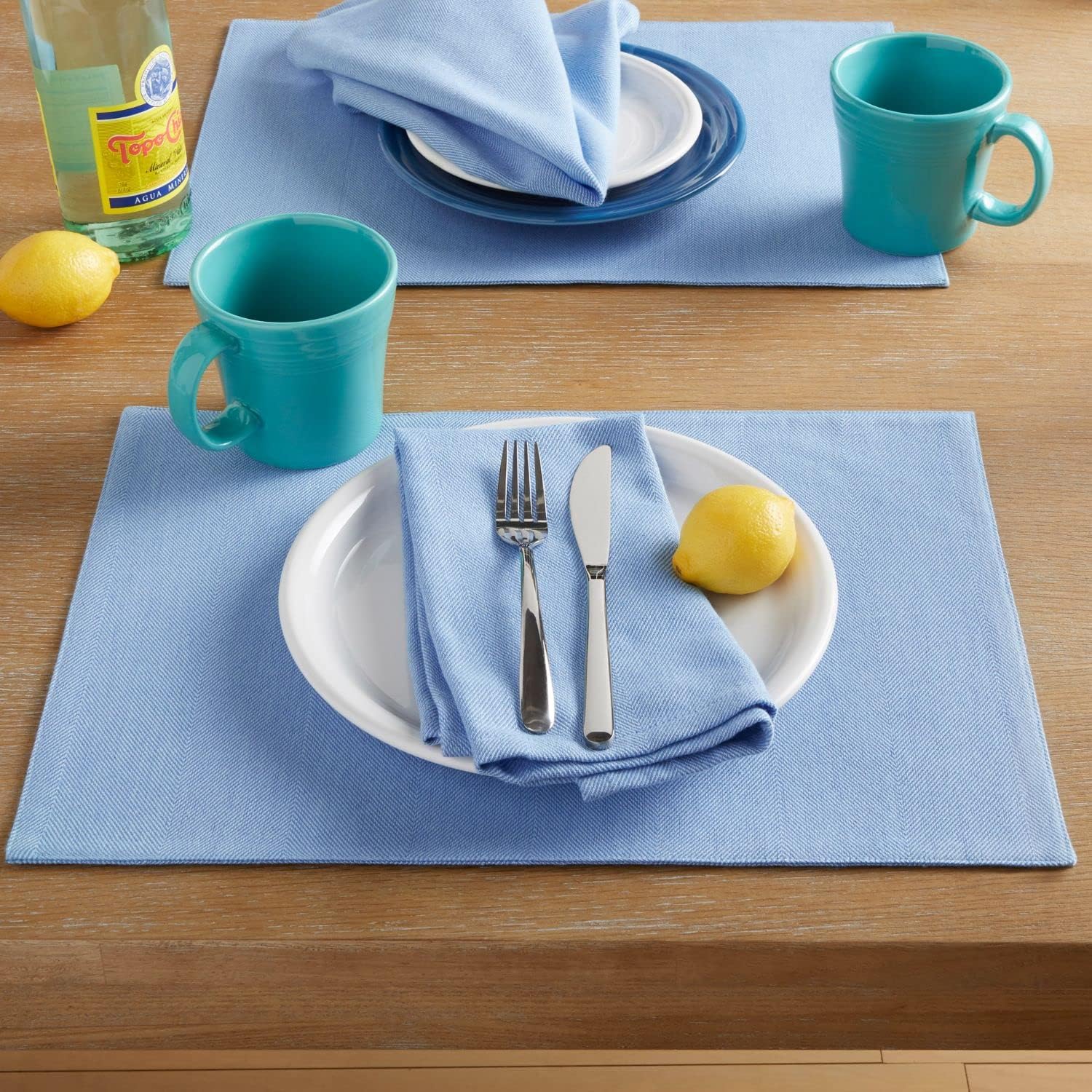 Fiesta Margarita Fabric Placemat, 13"x18", Lapis