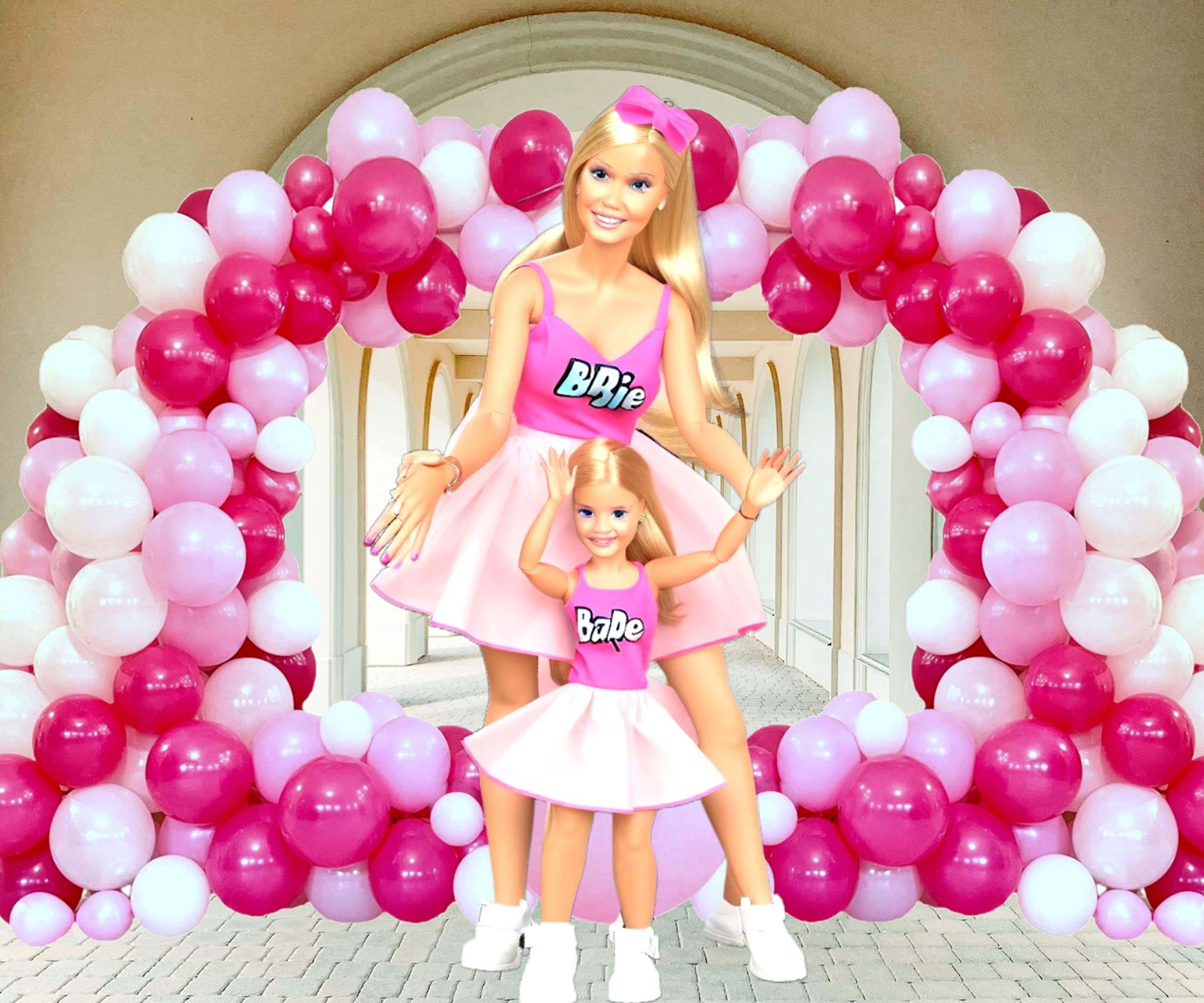 STK Arch Kit COMPATIBLE FOR Barbie Balloon Garland Black Mermaid Friends Birthday Hello Kitty Balloons Party Supply Fiesta Girls Ballet Decorations Supplies Nina Silhouette Decoracion Para Cumpleanos