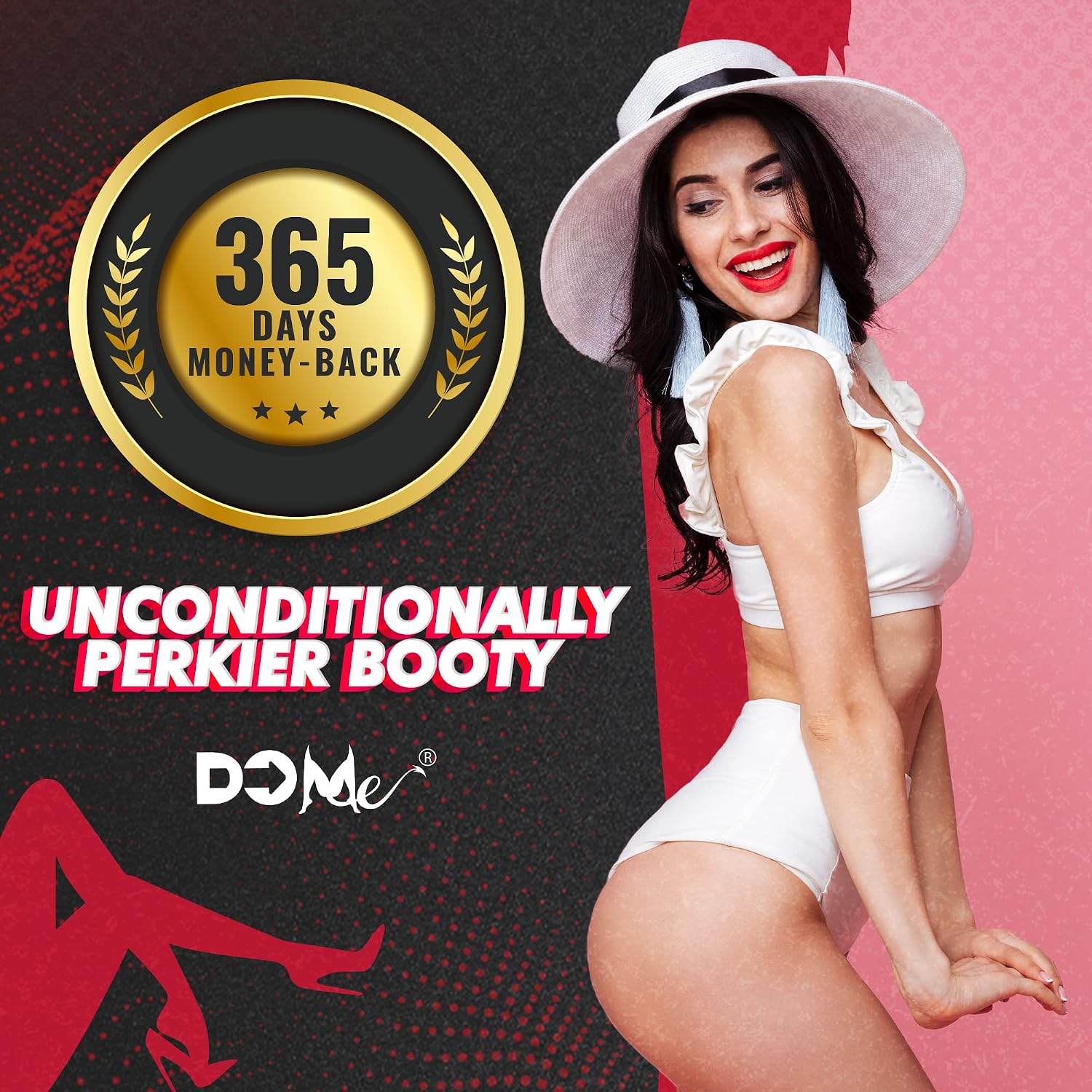 DoMe Butt Cream - Junk In Your Trunk - Premium Booty Cream for Women - Advanced Cream Formula Fuller, Bouncier Buns (4oz)