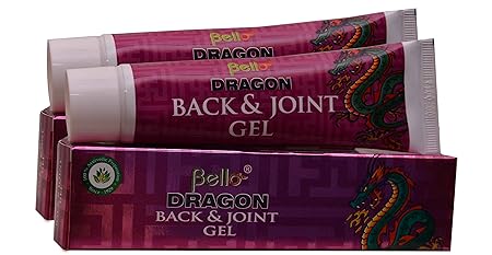 Bello Dragon Back & Joint Gel, Pain relief Cream, 45G, Pack of 2
