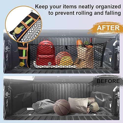 Miniatura 16 de Red de carga para maletero estilo sobre compatible con Toyota RAV4 2015 2016 2017 2018, red de carga altamente elástica para accesorios SUV RAV4