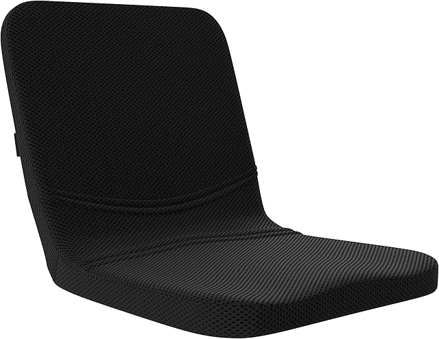 bonmedico Back Support for Office Chair - Ergonomic Seat Cushions and Back Support Cushion for Lumbar Support - Portable & Washable Chair Back Support - Christmas Gifts for Mum and Dad - Black