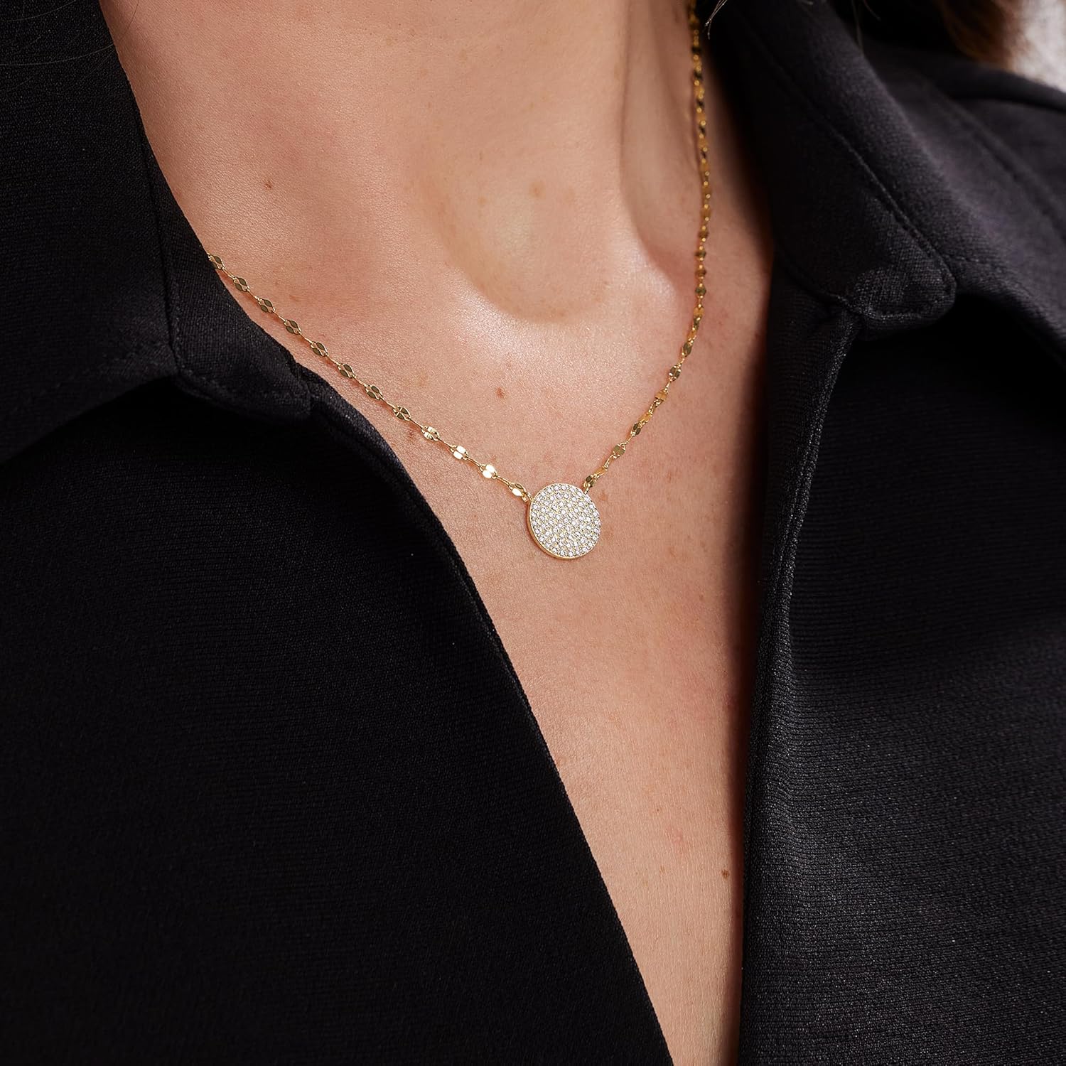 JTV - White Cubic Zirconia Necklace - Sterling Silver - Elegant & Timeless Jewelry for Women - Brilliant Cut - 0.63 CTW - Image 5