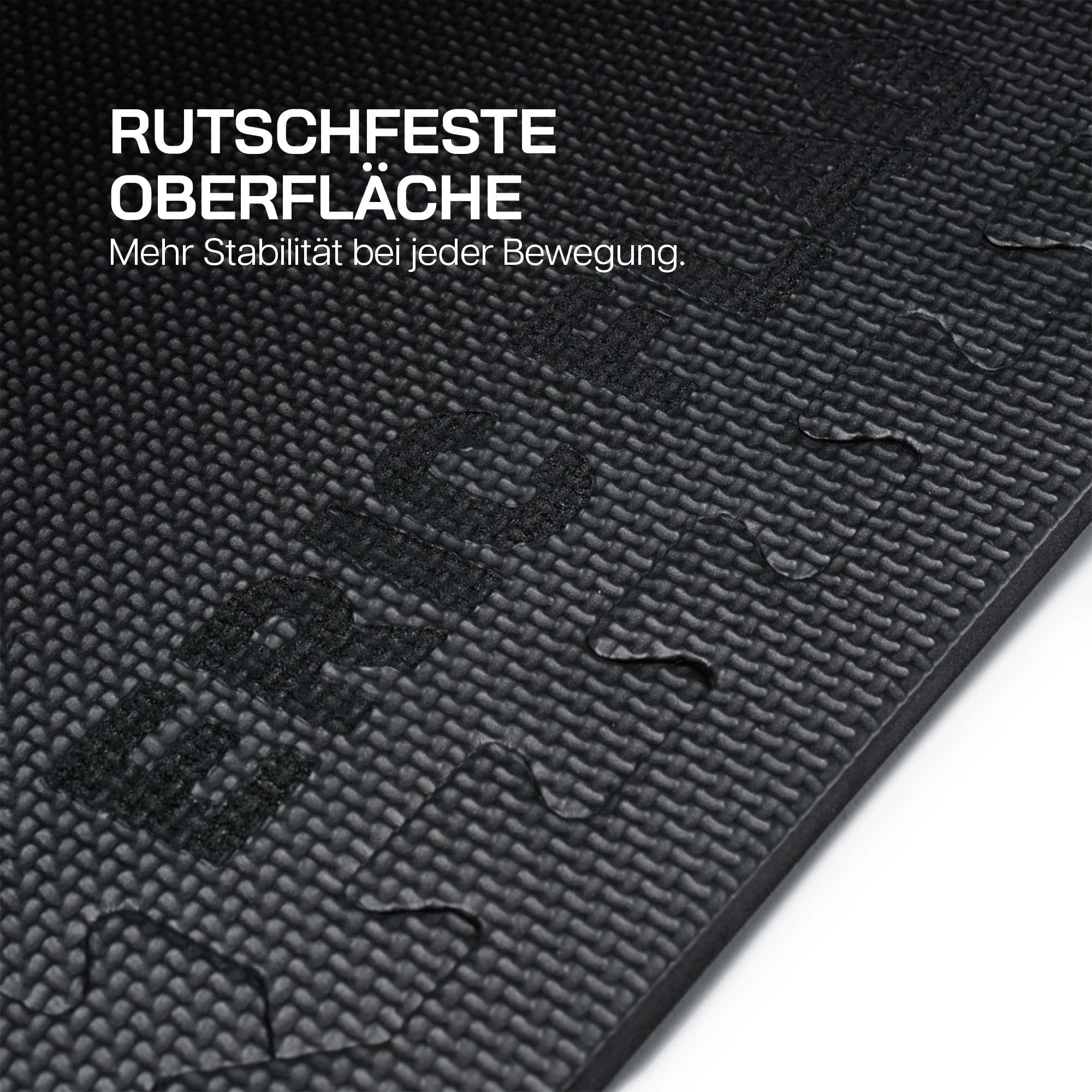 ERIC Flag Bodenschutzmatte Fitness | 6 Modulare Eva Puzzlematten + Rand, große Fläche 178x120x1 cm (2,13 m²), BPA-freier Eva-Schaum | rutschfest, Stoßdämpfend, | Home Gym, Krafttraining, Garagenboden