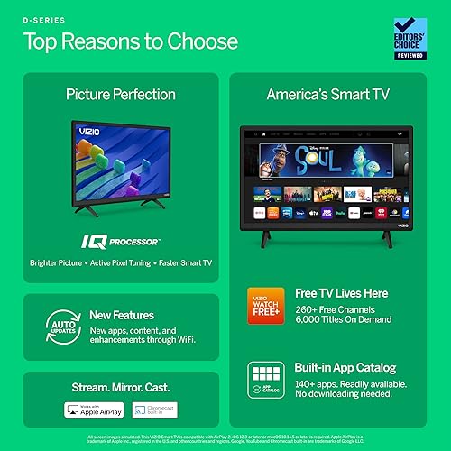 Miniatura 3 de VIZIO - Smart TV Full HD 1080p de 43 pulgadas con Apple AirPlay y Chromecast integrados, compatibilidad con Alexa, D43f-J04, modelo 2022