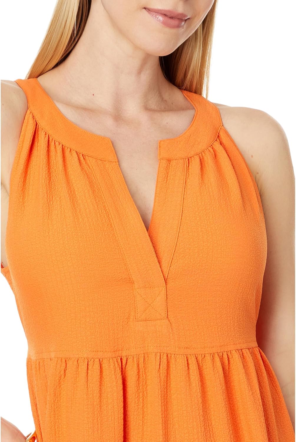 Calvin Klein Womens Halter Gauze Maxi Dress - Image 2