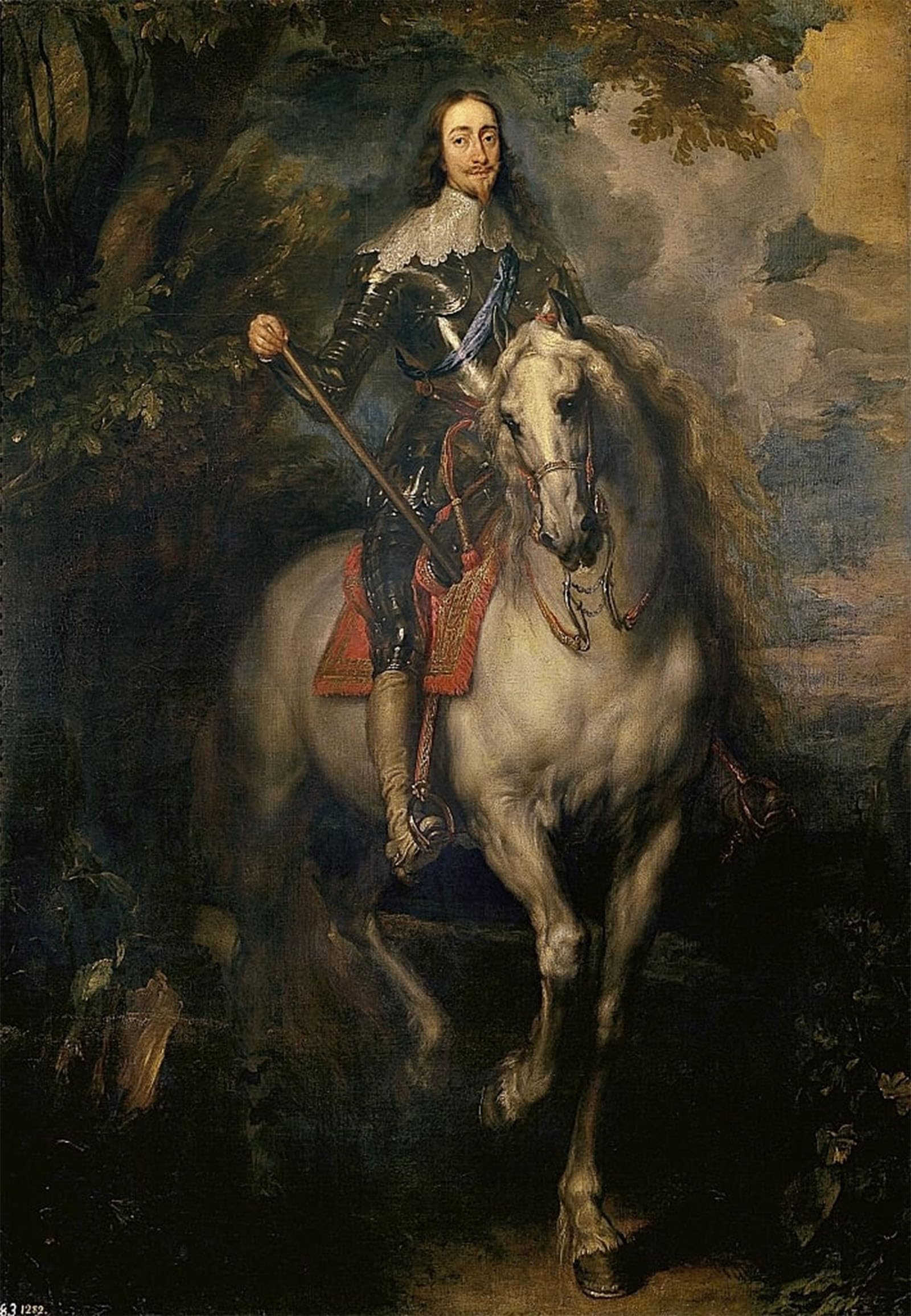 Cuadro Carlo I a caballo Van Dyck lienzo para tapar pared vacía 5