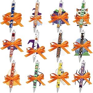 Amazon.com : XEQWZVFR 24 Set Halloween Sticky Notes Set-Bat Ghost Witch ...