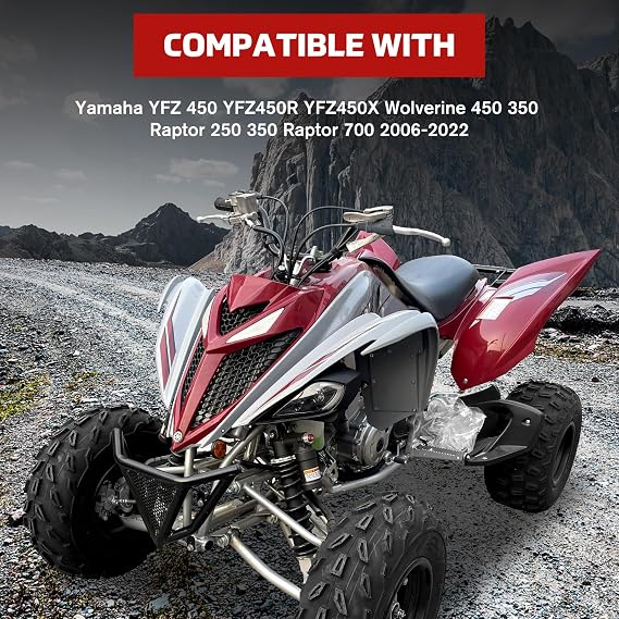 Headlight Covers for Yamaha Raptor 700,Left & Right HeadLamps Cover Trim Bezel for Yamaha YFZ 450 YFZ450R YFZ450X Wolverine 450 350 Raptor 250 350 Raptor 700 2006-2022 Accessories(2PCS)