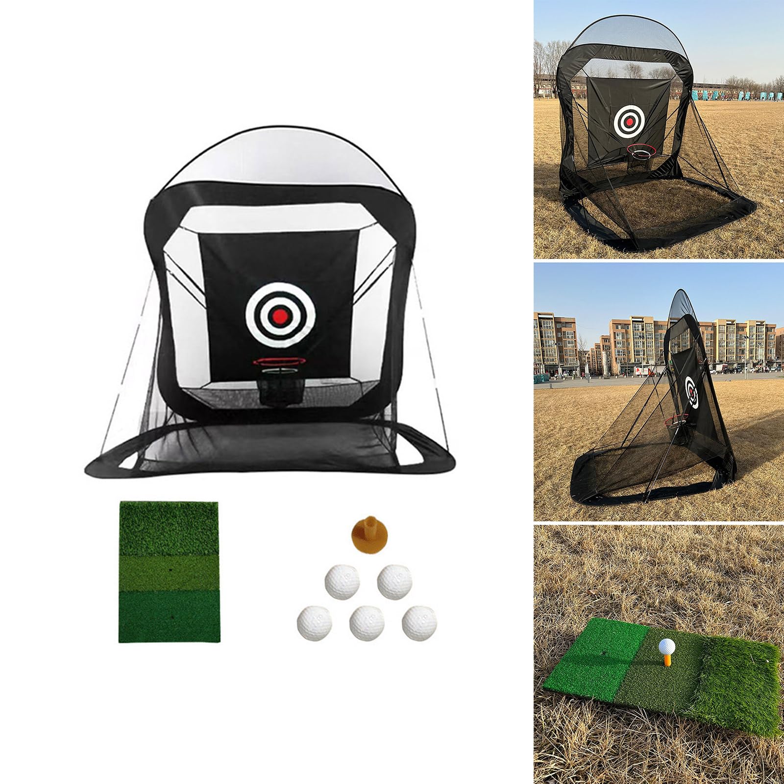 XIAOQENAN Golfs Chipping Training Net Portable Golfs Practice Hitting Net Training Tool Golfs Accessories for Beginner