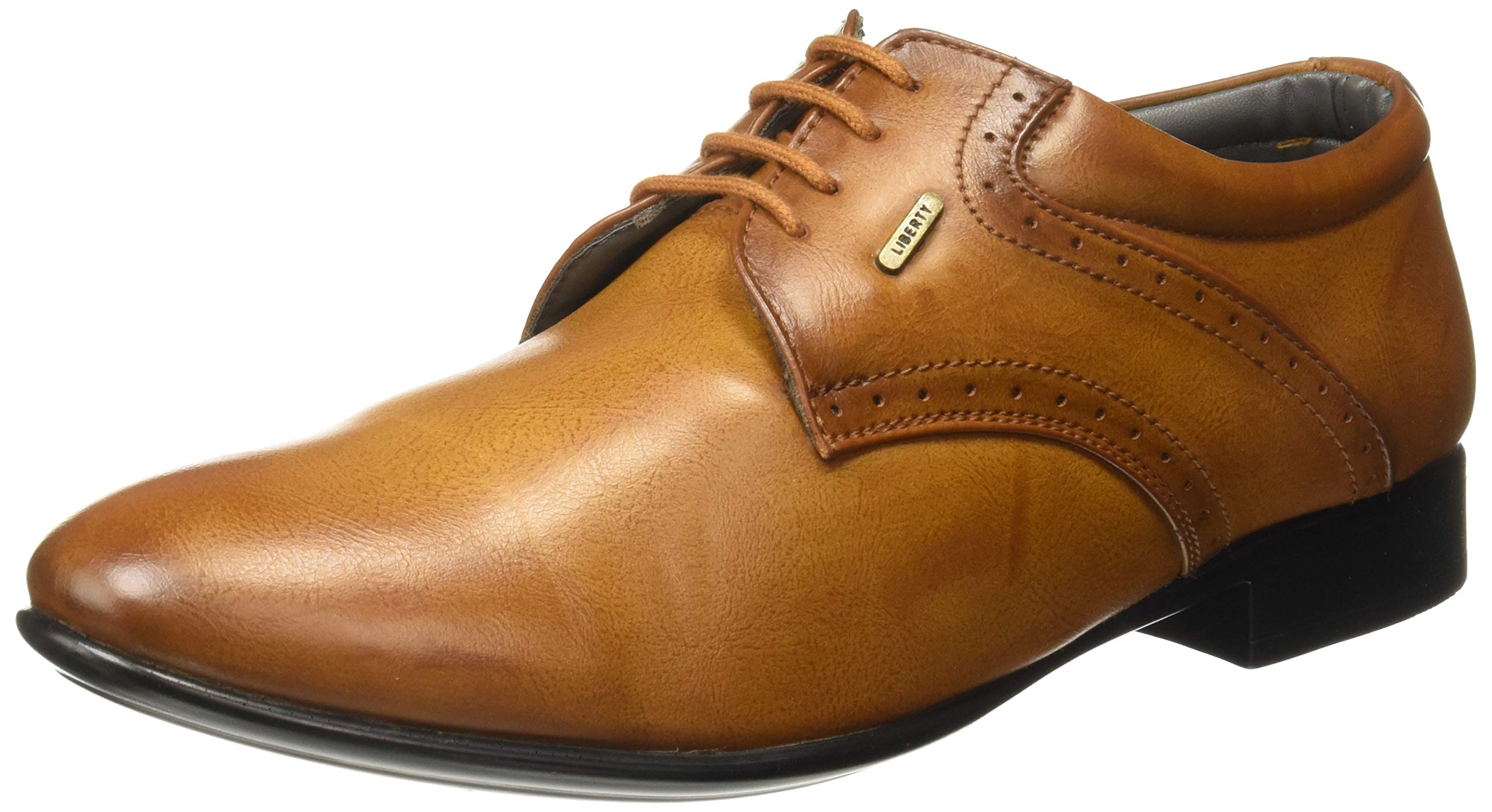 Liberty Men A13-03 Tan Formal Derby Shoes-8 UK(42 EU) (B07H7VX18P) Amazon Price History, Amazon Price Tracker