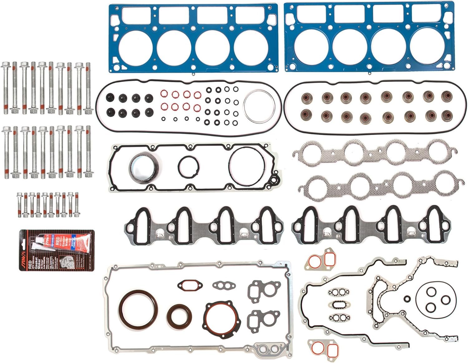 Evergreen FSHB8-10449 Full Gasket Set Head Bolt