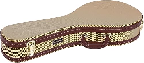 Miniatura 7 de Crossrock Estuche rígido para mandolina estilo F en marrón vintage (CRW620MFBR)