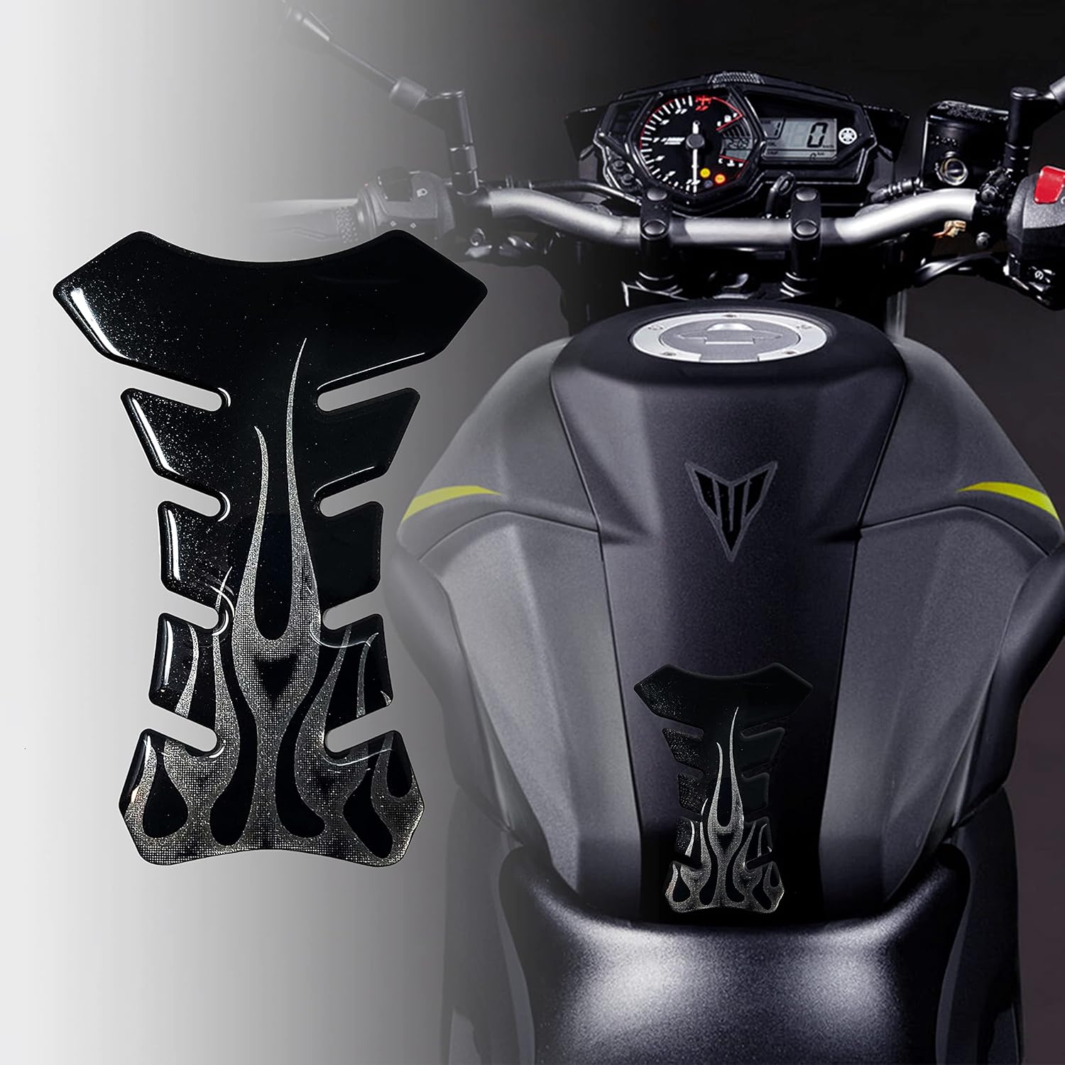 Quattroerre 18097 Screen Tank MOTO 3d Flames