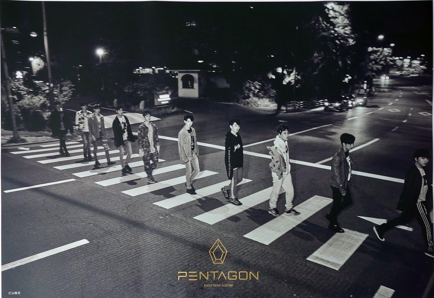 Cube Entertainment Pentagon - Pentagon Official Poster in a Tube Case 29.5 x 20.4 inches