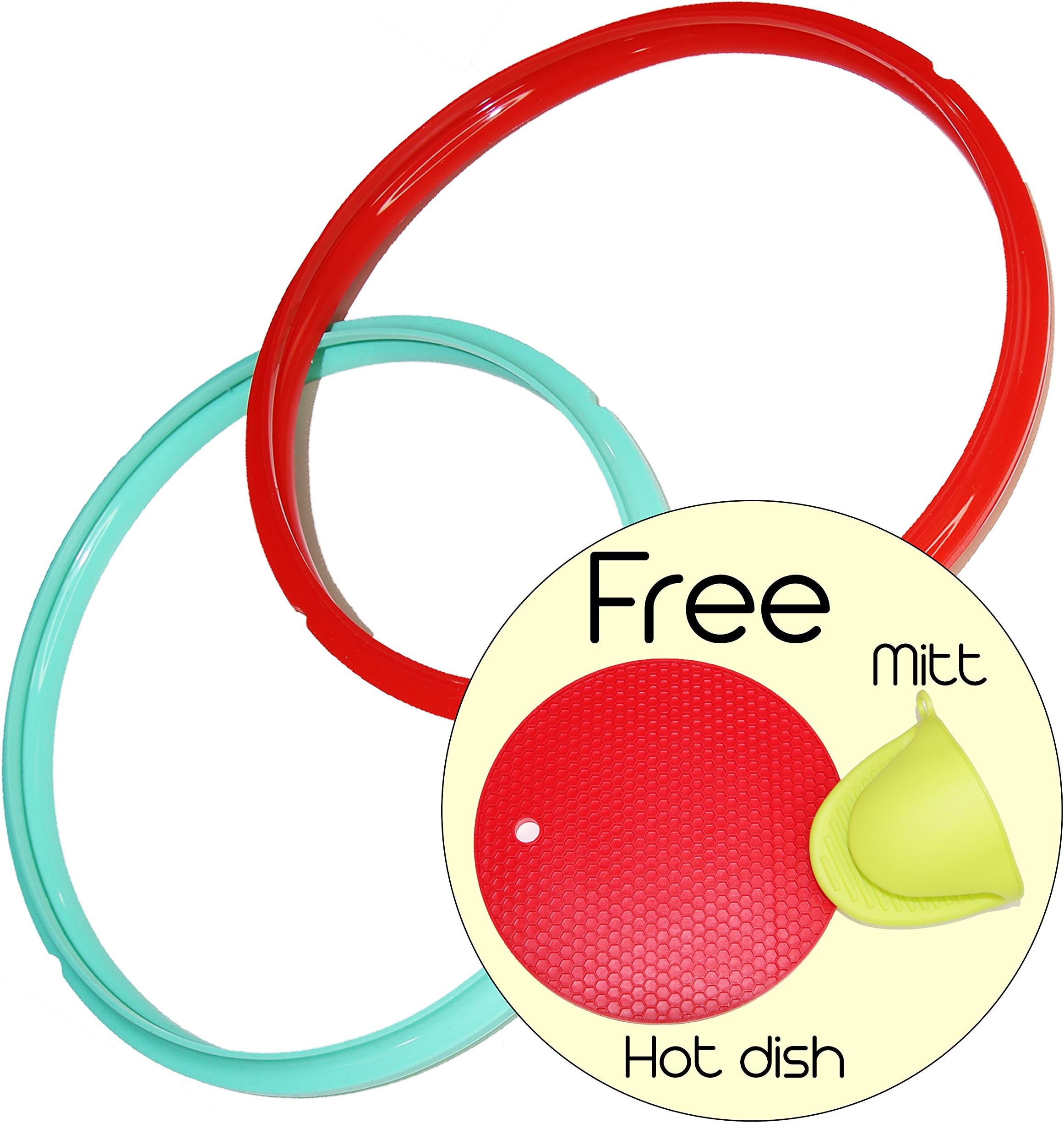 Instapot Sealing Ring Replace, Pack 4,Fit for 5qt / 6qt, With the safety that our rings for your pot give you, this set can not be missing in your kitchen