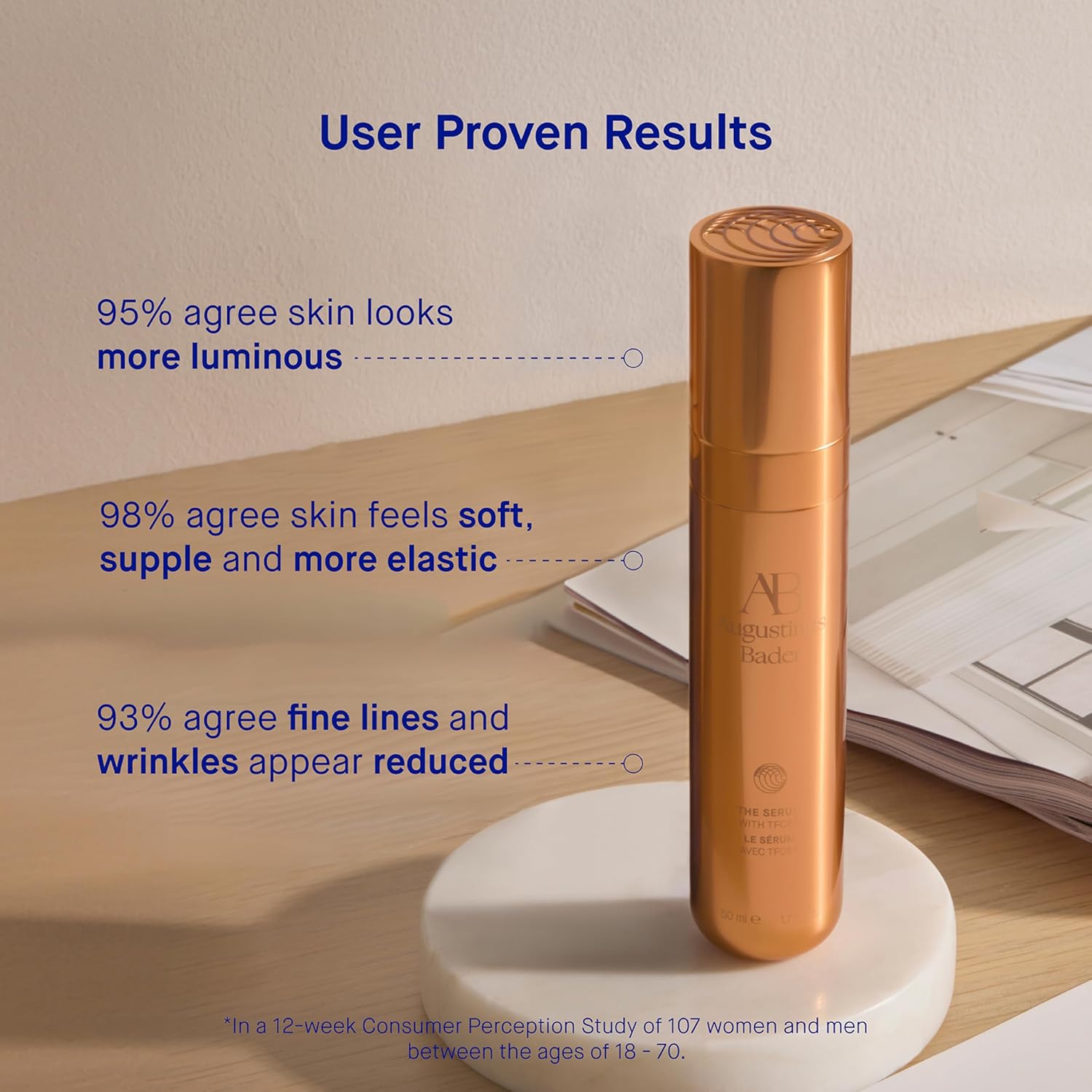 Augustinus Bader The Serum – Luxury Hydrating Anti-Aging Face Serum – Boosts Firmness, Smooths Fine Lines & Evens Skin Tone – Lightweight, Fast-Absorbing Formula – 50 ml / 1.7 fl oz - Image 6