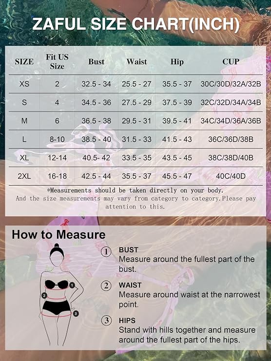 ZAFUL Bikini Sets for Women Halter Dual Straps Whip Stitch Floral Print Triangle 2 Pieces Bikini Swimsuits