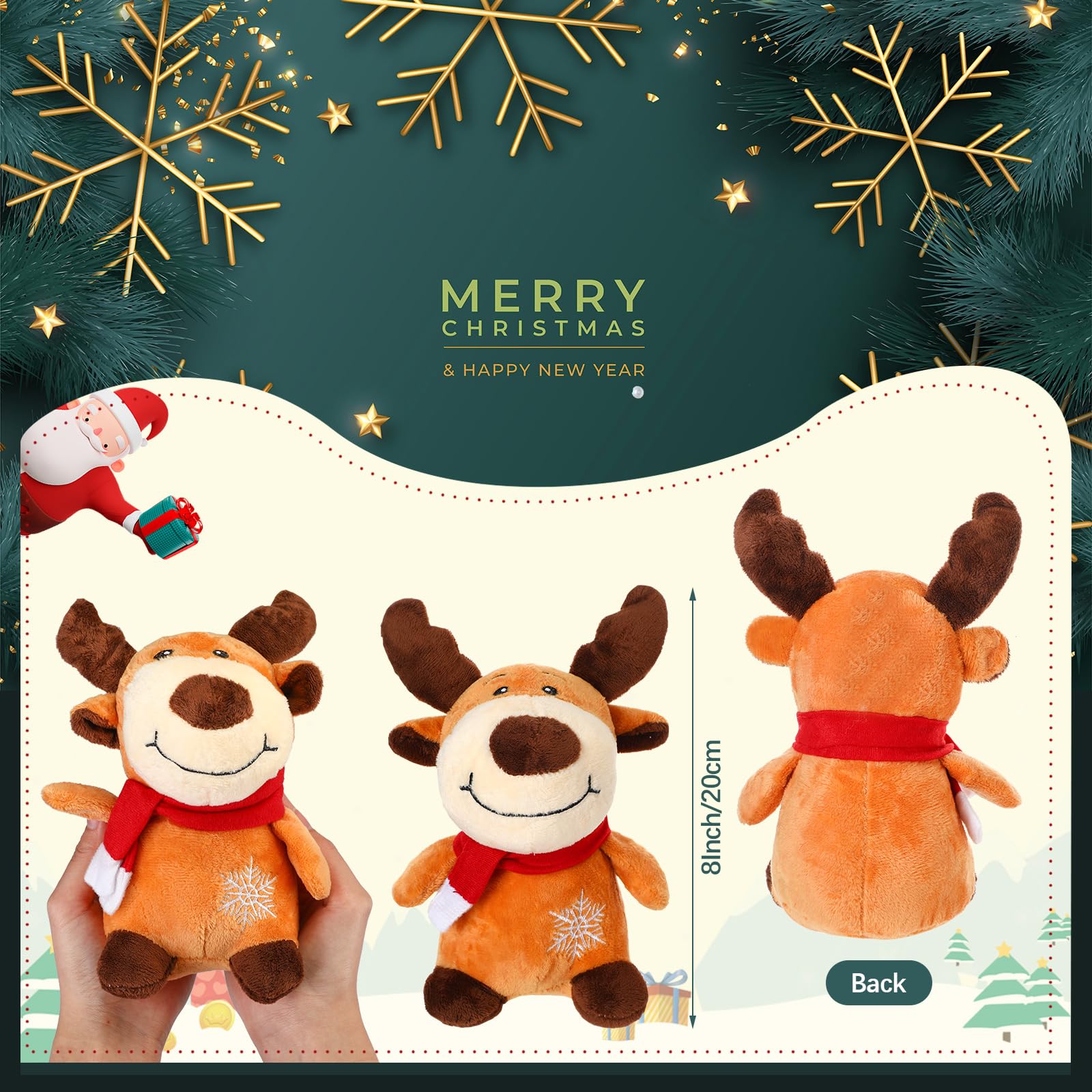 Amazon.co.jp: Liliful 16個パック 8インチ クリスマス ヘラジカ