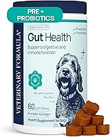 Vista 1 de Veterinary Formula Suplemento de salud intestinal para perros - Masticables probióticos formulados por veterinarios con enzimas digestivas y fibra