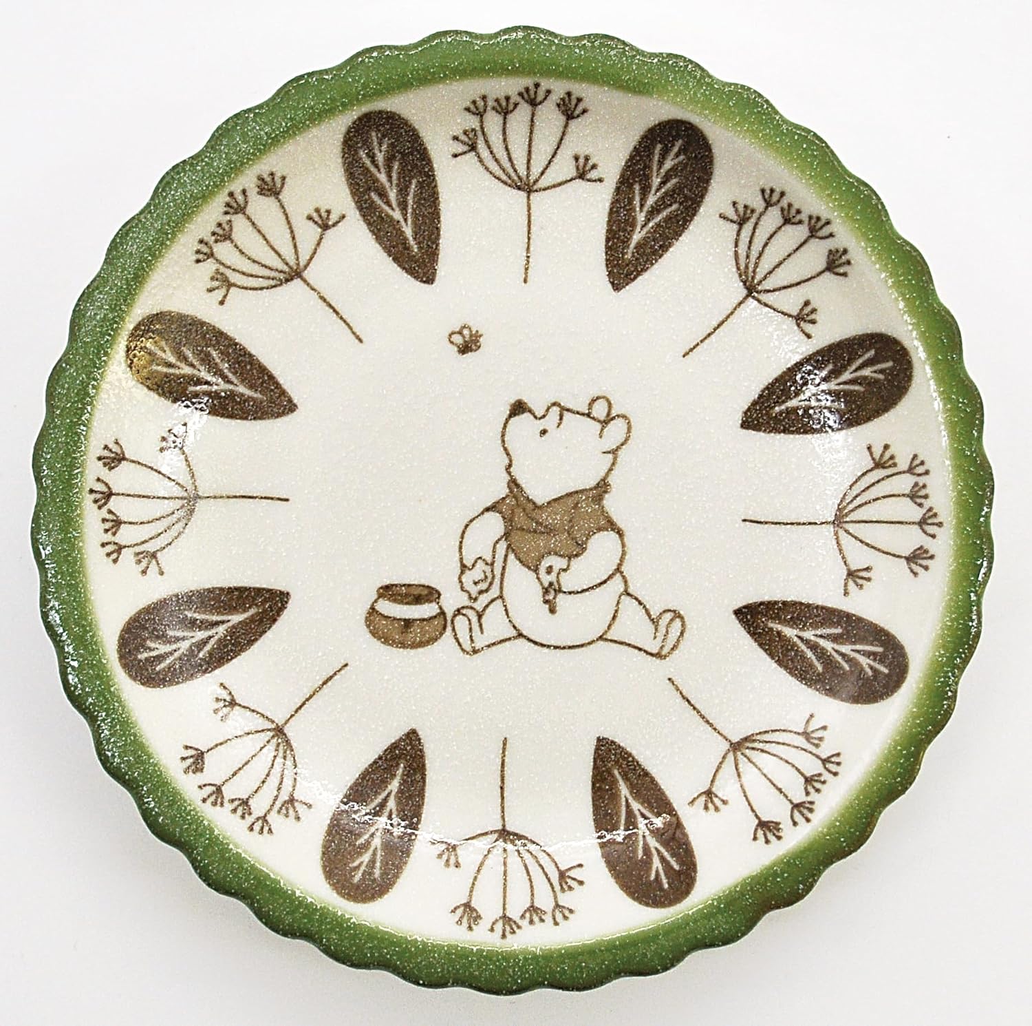 Disney 3536-22 Winnie the Pooh Plate, Curry Plate, Pasta Plate, Approx. 8.3 inches (21 cm), Microwave Safe, Dishwasher Safe, In The Wood, Honey, Tableware, Miscellaneous Goods, Made in Japan