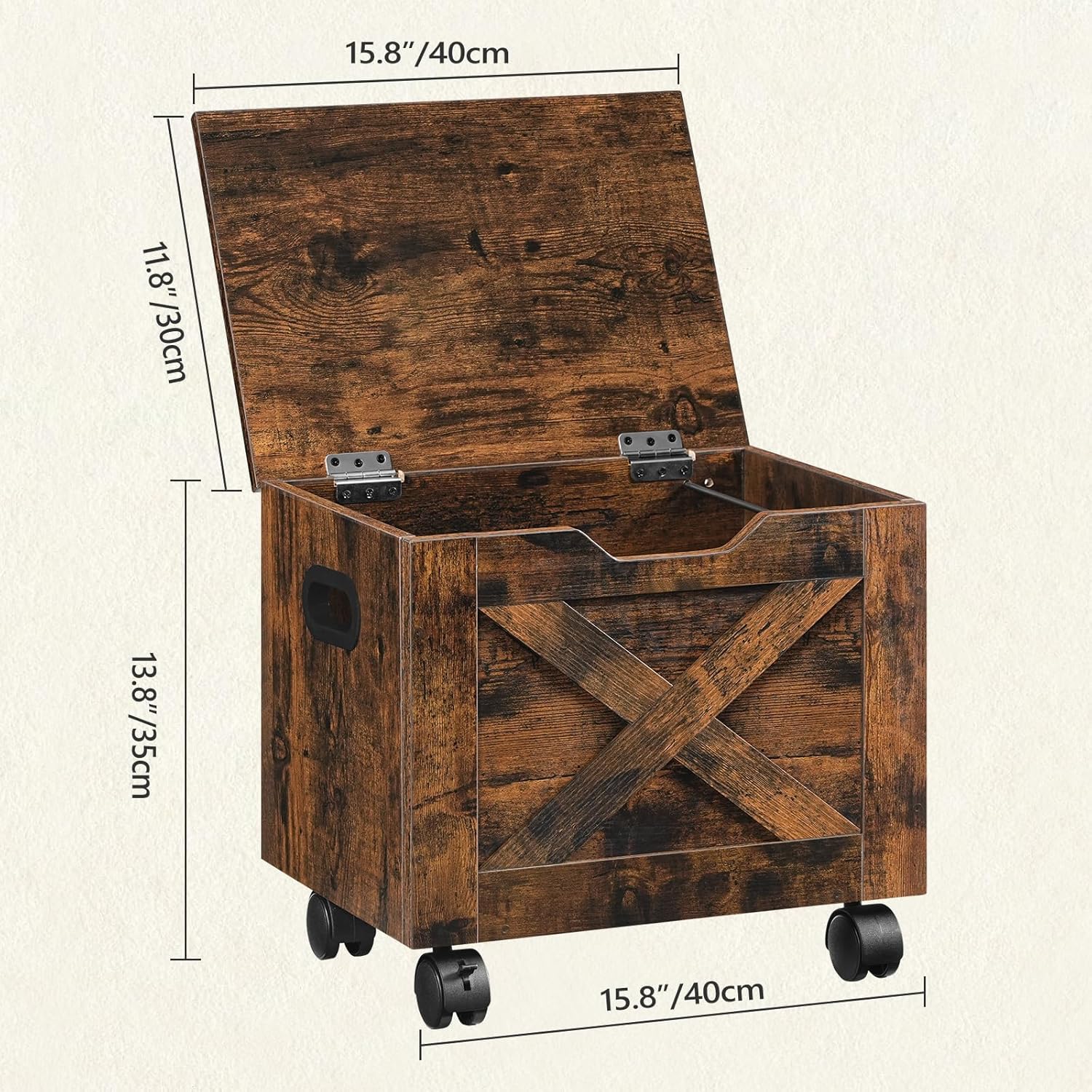 Dimensions of the MAHANCRIS Rolling Filing Cabinet