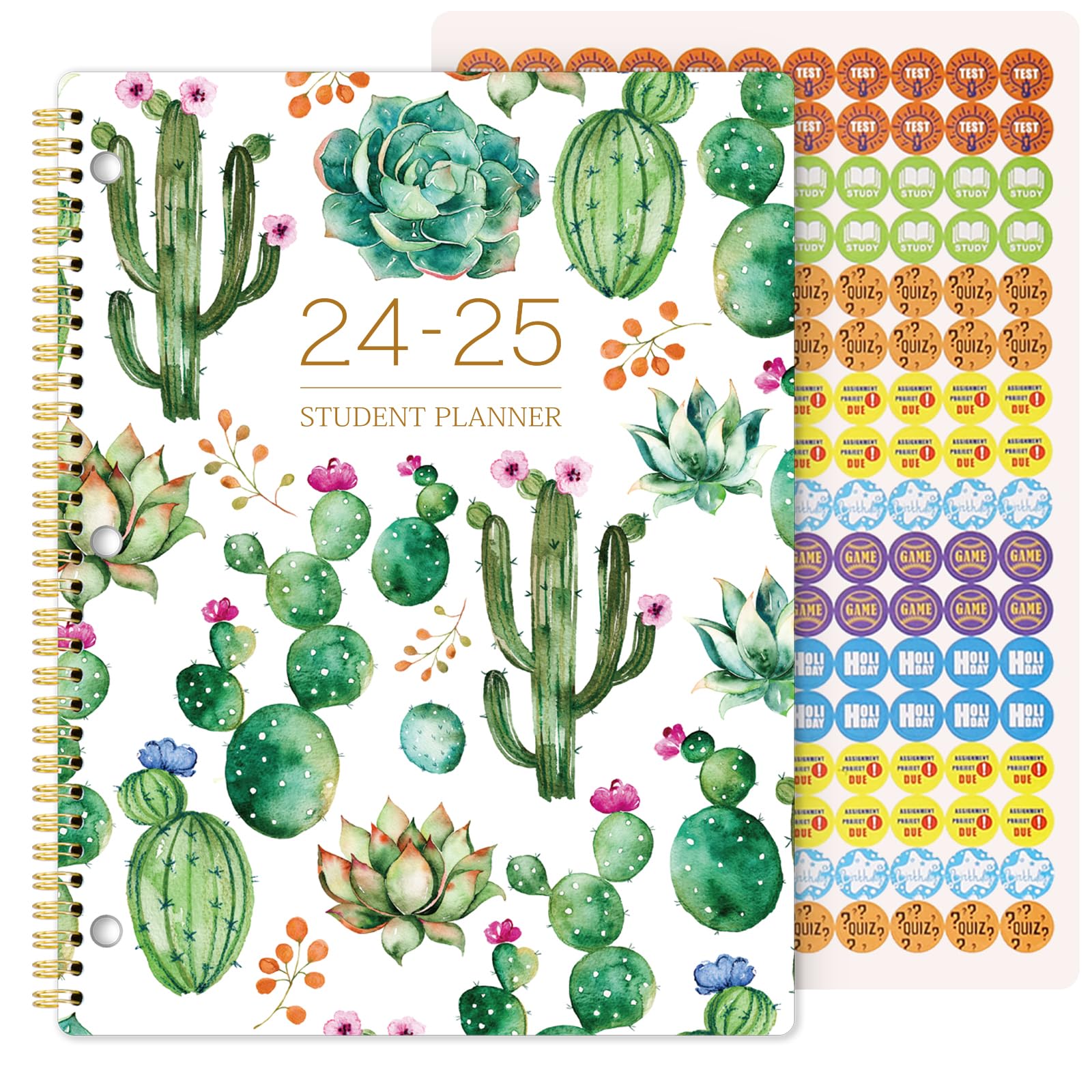 Student Planner 2024-2025 - 11'' x 9'', Academic Planner 2024-2025 with Stickers, Monthly Tabs, Perfect Organizer