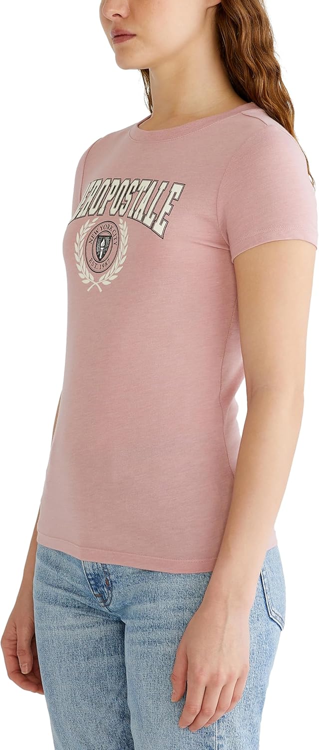 Aeropostale Women's Aero Short Sleeve Graphic Tee- Collegiate - Image 2