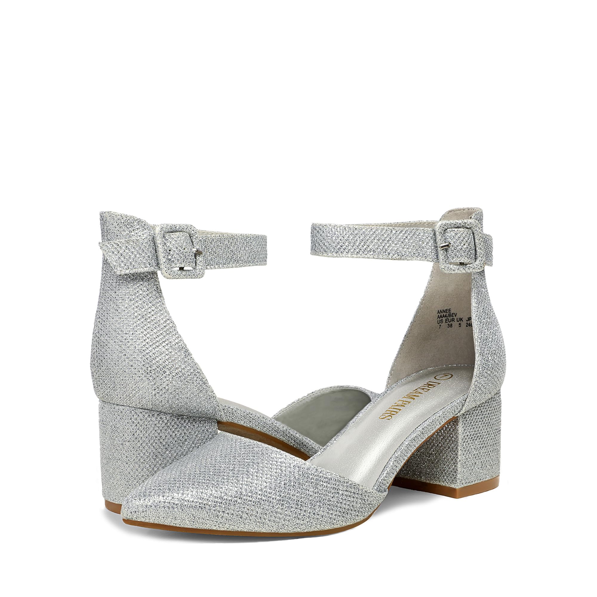 DREAM PAIRS Scarpe Tacco Pump per Donna Comode Eleganti Scarpe Décolleté con Tacco Grosso e Punta