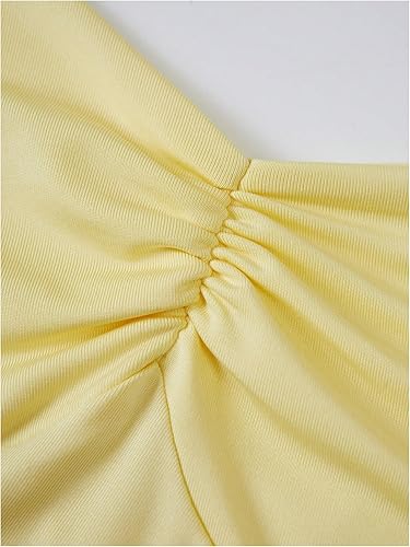 Miniatura 4 de SHENHE Conjunto de 2 piezas para mujer Y2k, minifalda fruncida con volantes y camiseta corta sin mangas