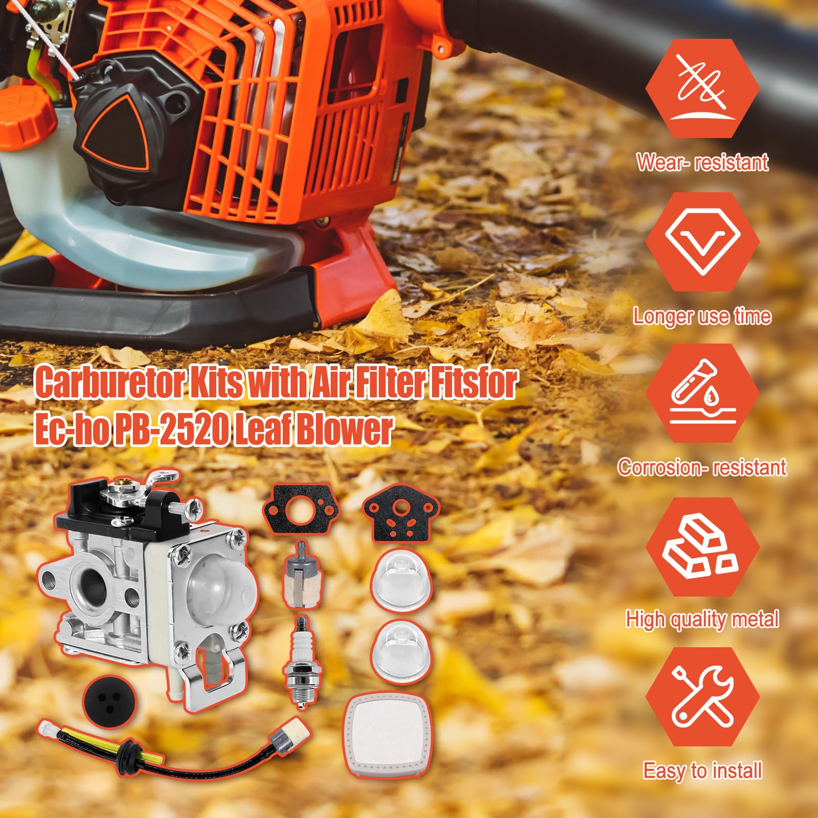 Carburatore Soffiatore Foglie Per Echo PB 8010 PB 9010 - Foto 2