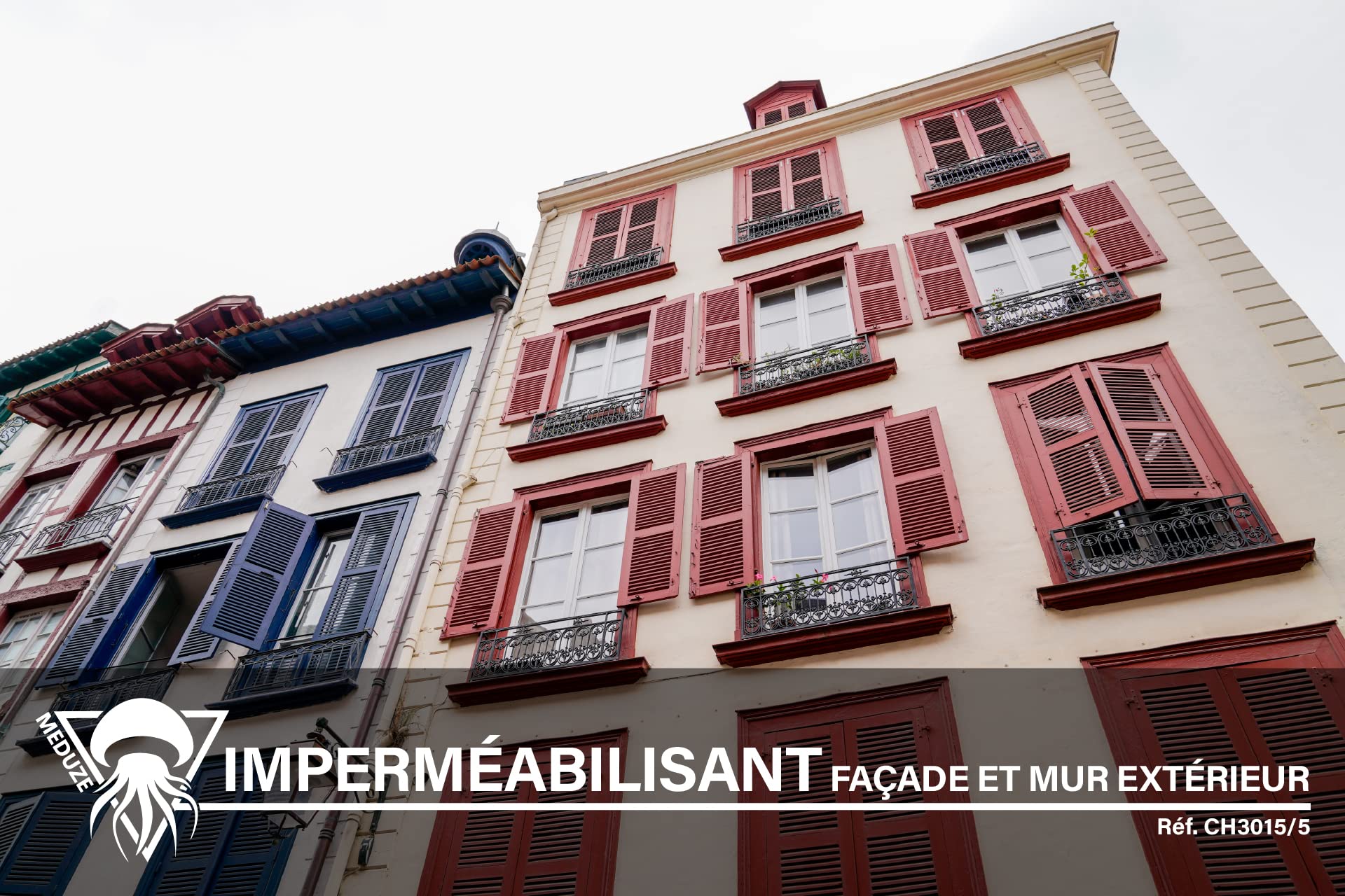Méduze - Imperméabilisant façade et mur extérieur 5L - Incolore - Déperlant - Durable