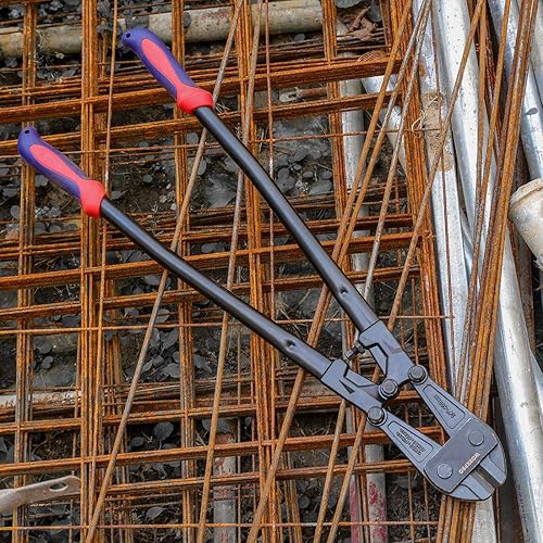 Miniatura 9 de WORKPRO W017015A - Cortador de pernos, hoja de acero al cromo vanadio para cerraduras de almohadilla de corte, metal suave, remaches y cadena, mango