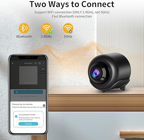 Miniatura 6 de VSTARCAM Cámara WiFi pequeña para seguridad del hogar, 1 unidad, 3MP portátil HD visión nocturna detección de movimiento, vigilancia remota de 120,