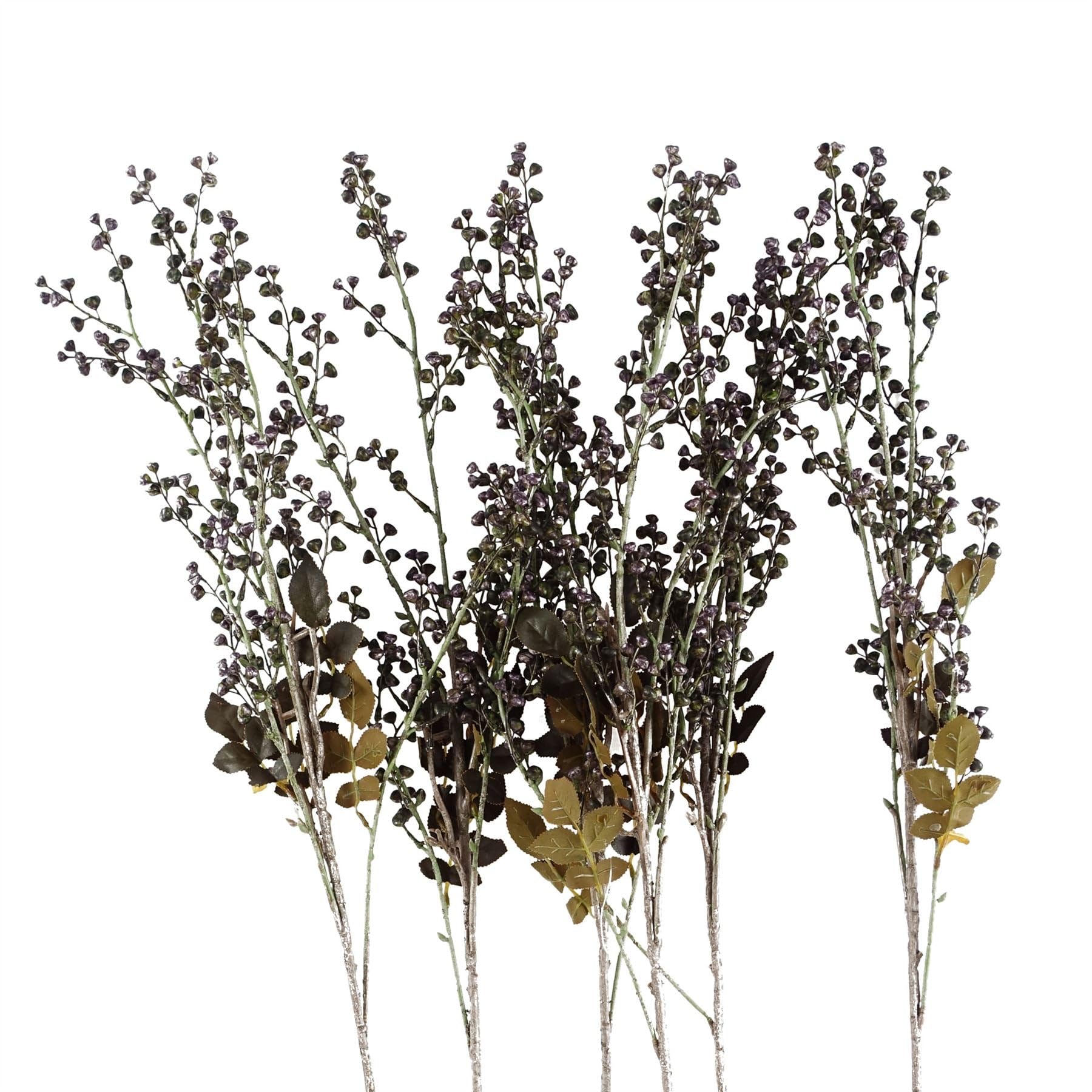 Leaf Artificial Stem - 85cm - Dark Berry