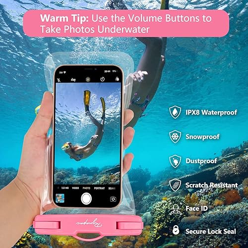 Miniatura 2 de Bolsa universal impermeable para teléfono, paquete de 2, funda impermeable compatible con iPhone 14 Pro Max131211XRXSE87, Galaxy S22S21 Google hasta