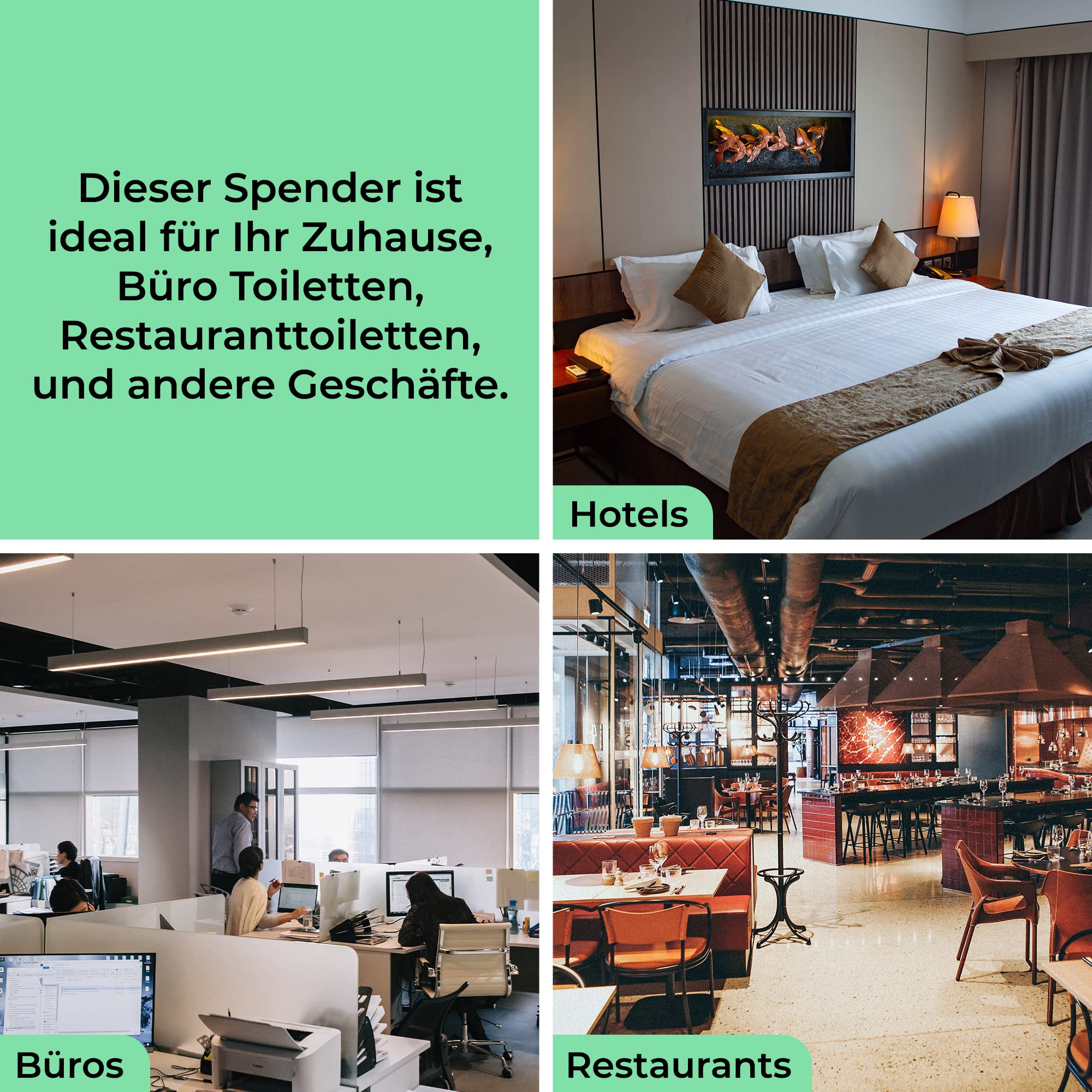 Fab Little Bag Spendereinheit für Hygienebeutel + Nachfüllpackung mit 100 Beuteln - Für Büros, Hotels, öffentliche Toiletten, Fitnessstudios (1 x Spender, 100 x Nachfüllbeutel)