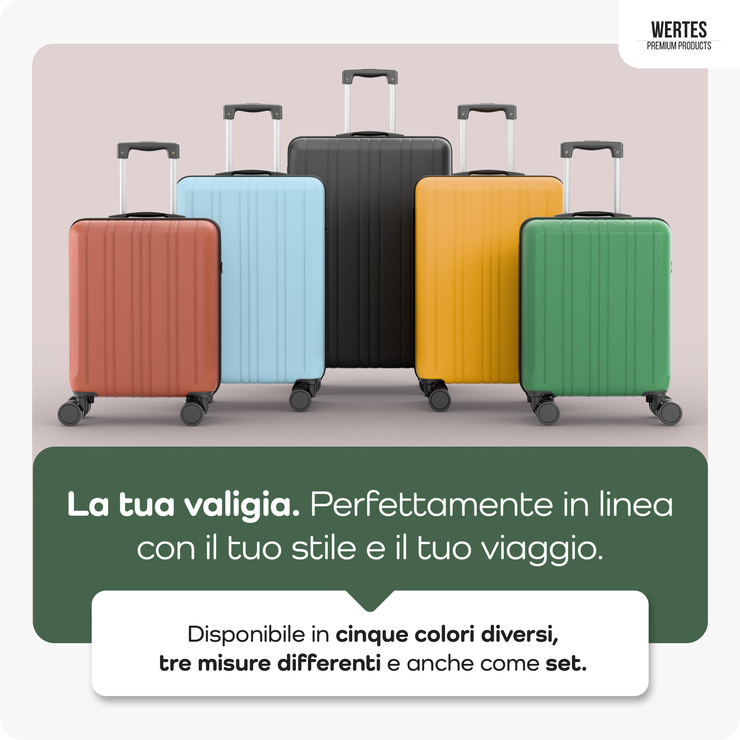 Valigia bagaglio a mano 55x40x20cm - adatta per Ryanair, Lufthansa, Eurowings e co. I Trolley da cabina 36L con rotelle morbide e pratico lucchetto TSA, valigia da cabina