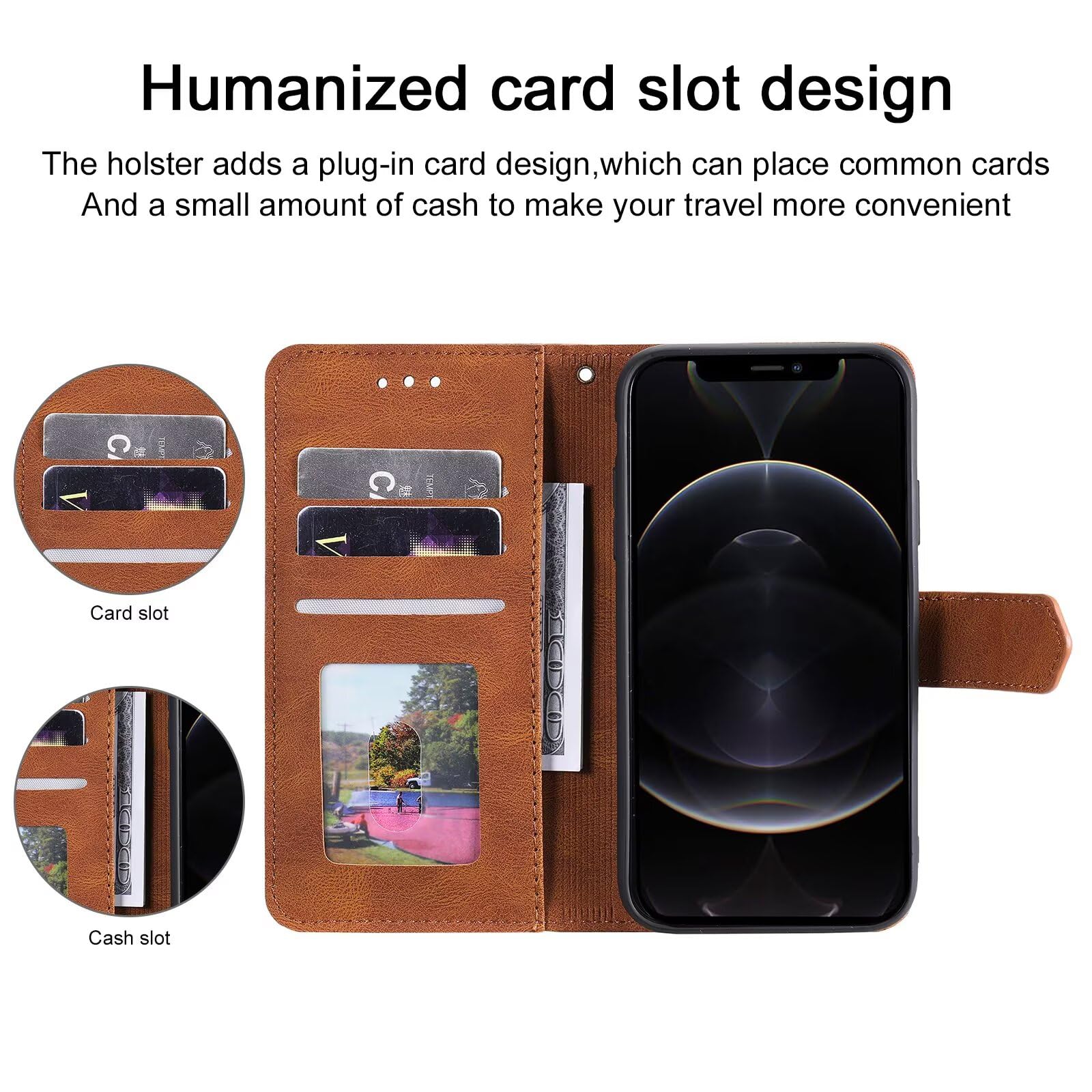 Para Xiaomi 14T Funda Xiaomi 14T Pro Funda Tipo Billetera De Cuero Con