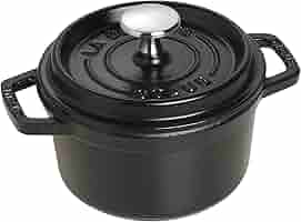 Amazon.com: STAUB Cast Iron Dutch Oven 0.75-qt Round Cocotte